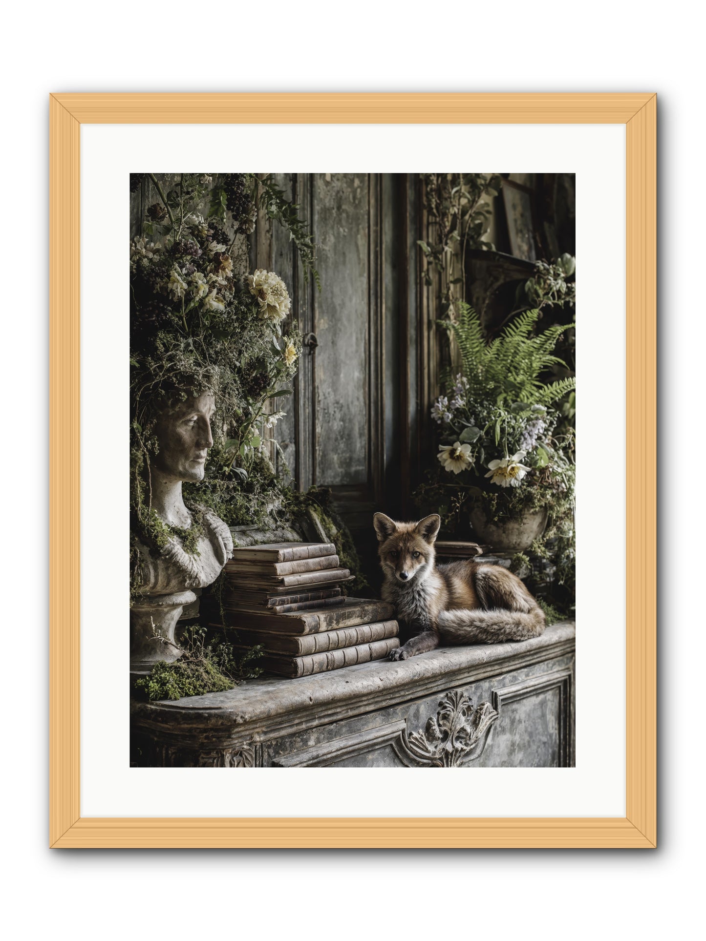 Mischief blessed -- Framed Print - Natural 18x24