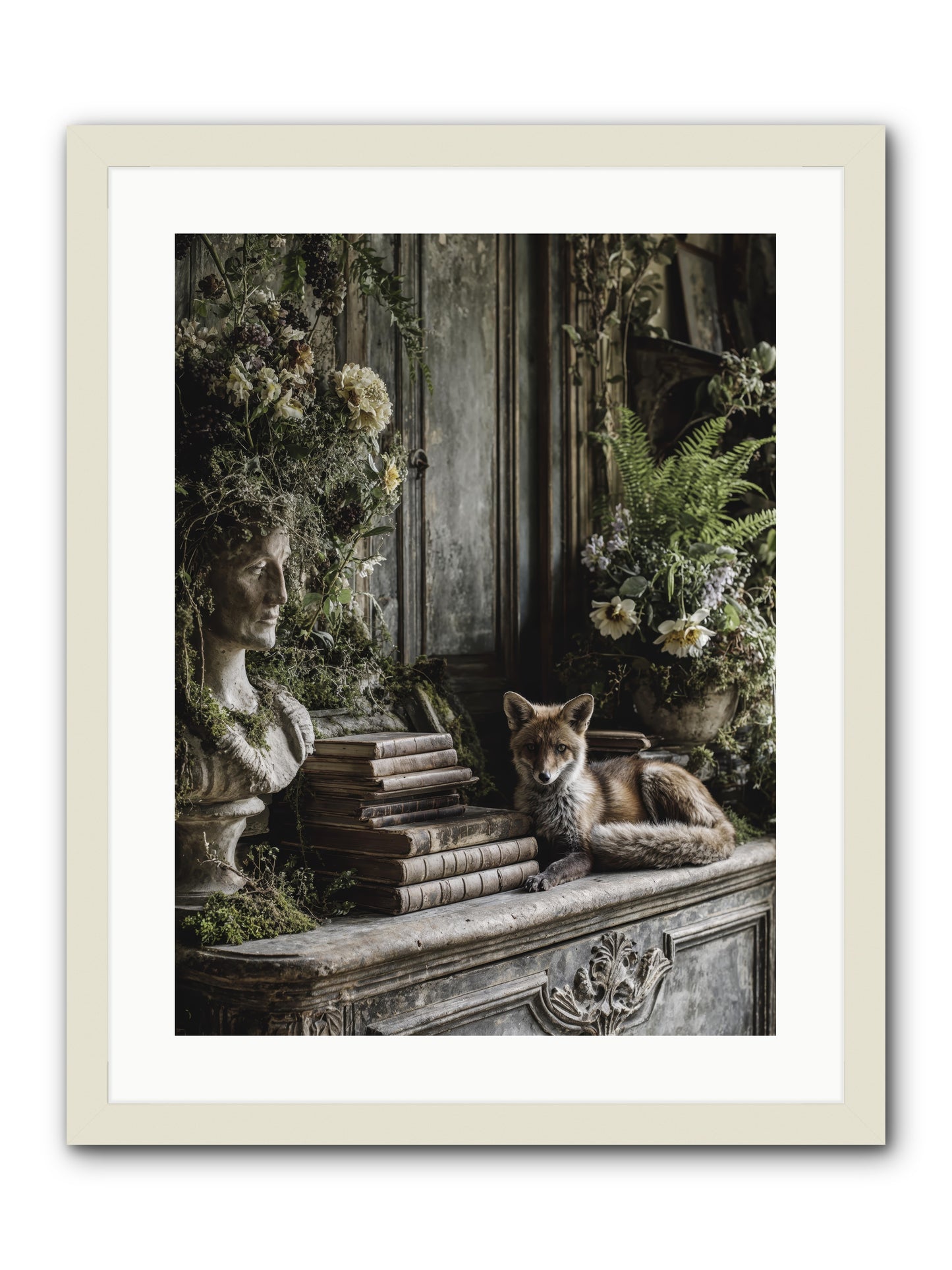 Mischief blessed -- Framed Print - White 18x24
