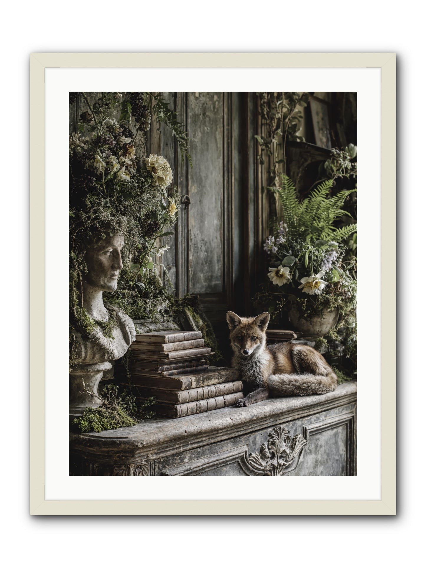 Mischief blessed -- Framed Print - White 24x32
