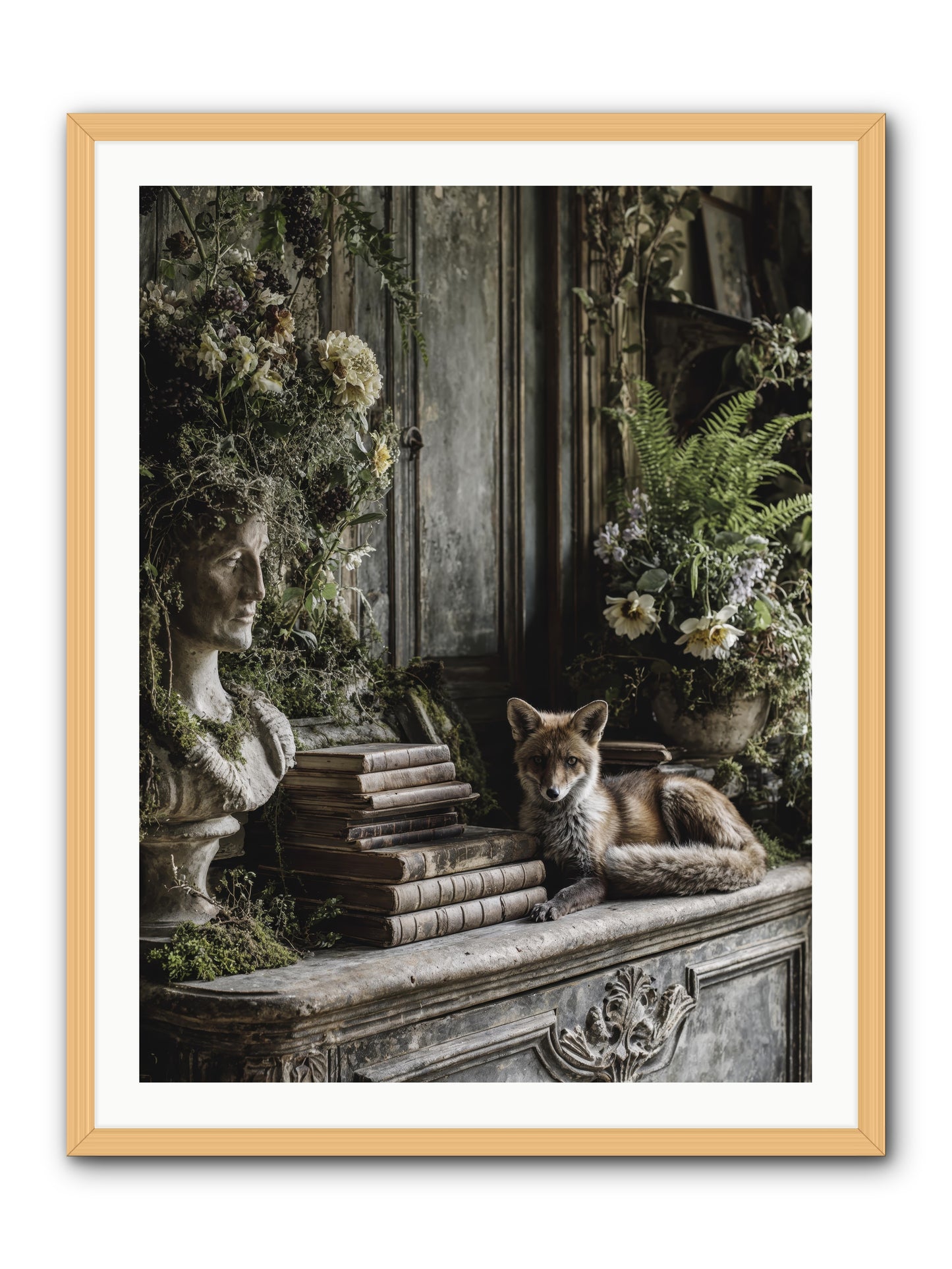 Mischief blessed -- Framed Print - Natural 30x40