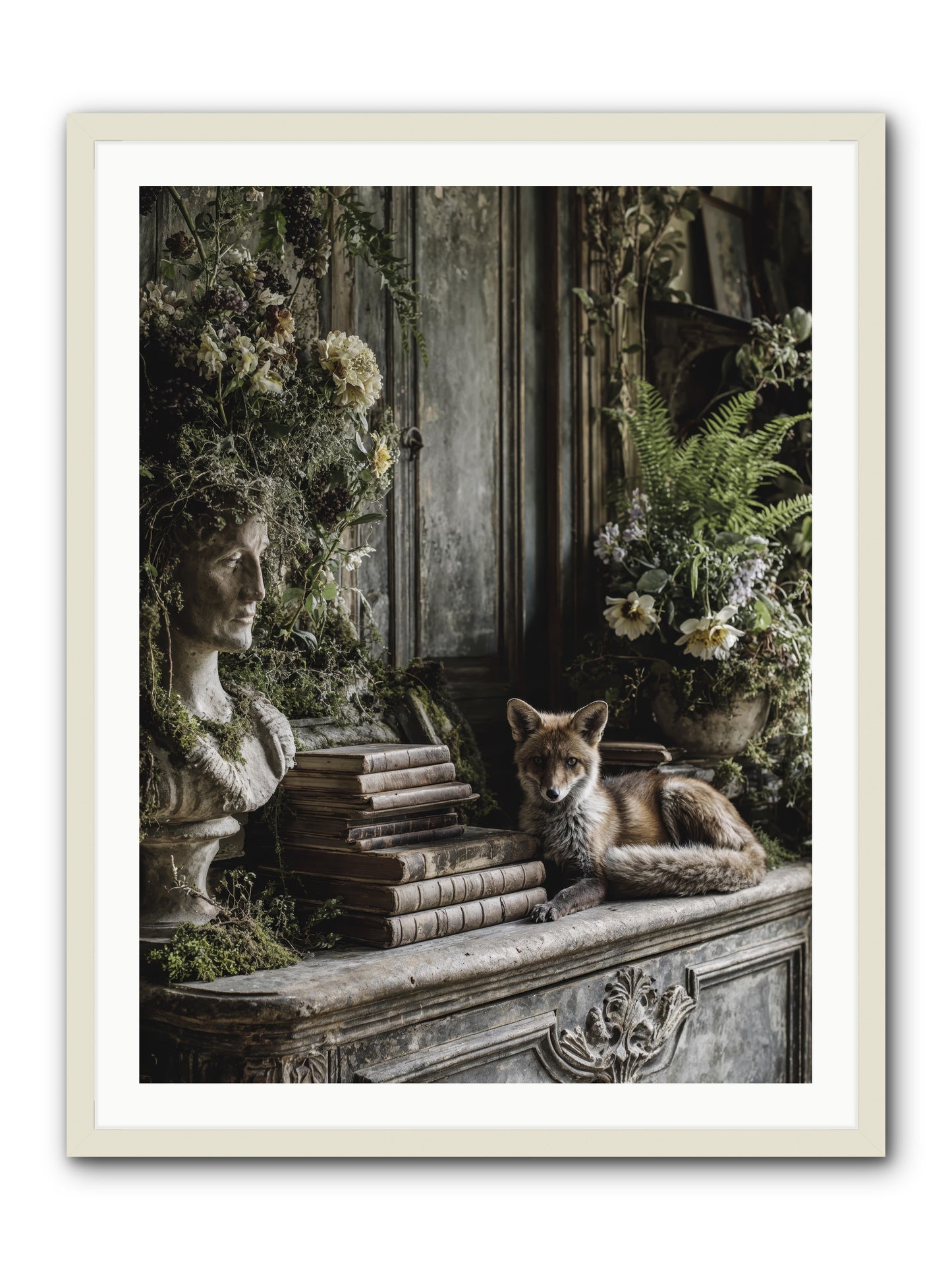 Mischief blessed -- Framed Print - White 30x40