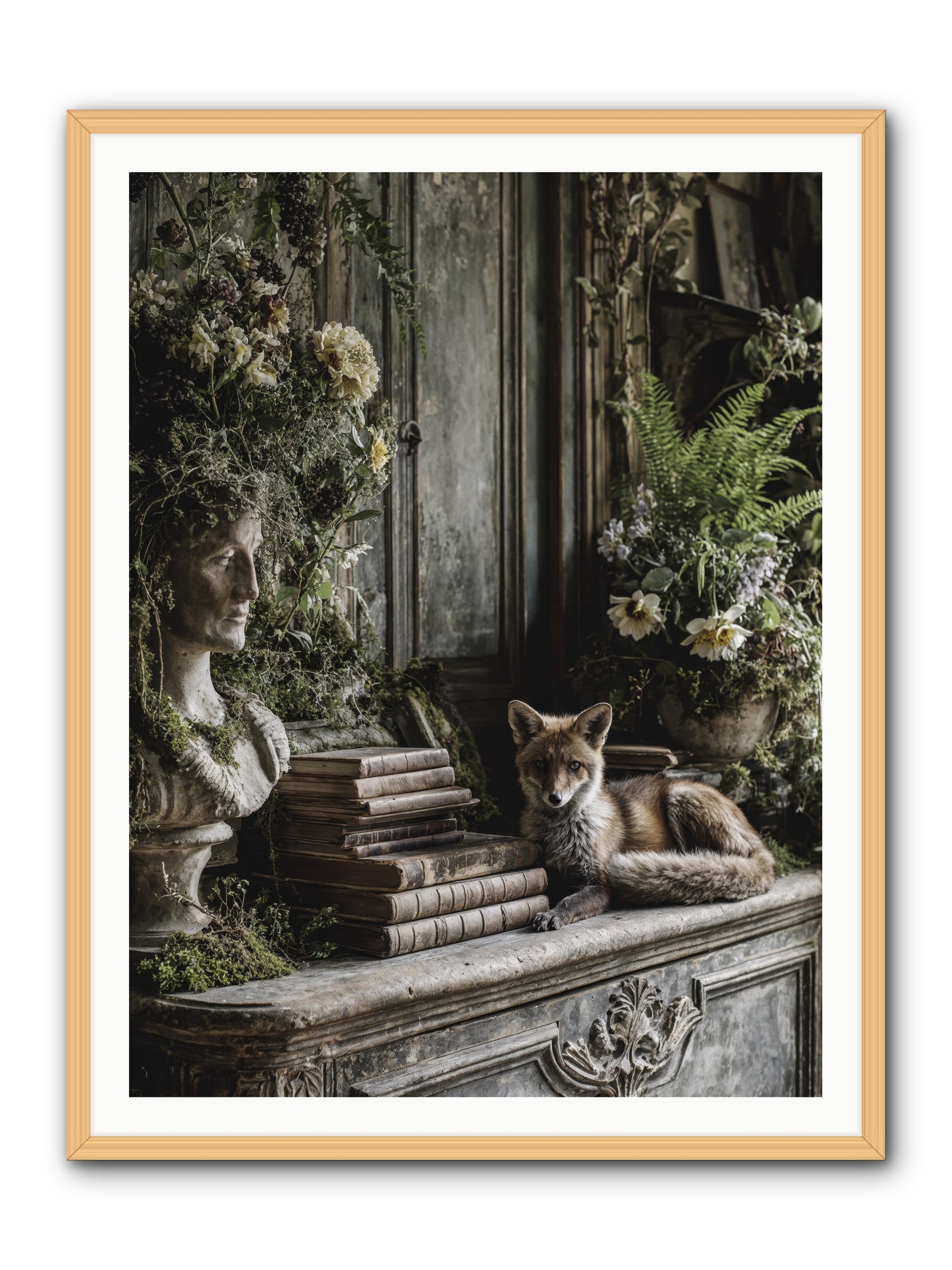 Mischief blessed -- Framed Print - Natural 36x48