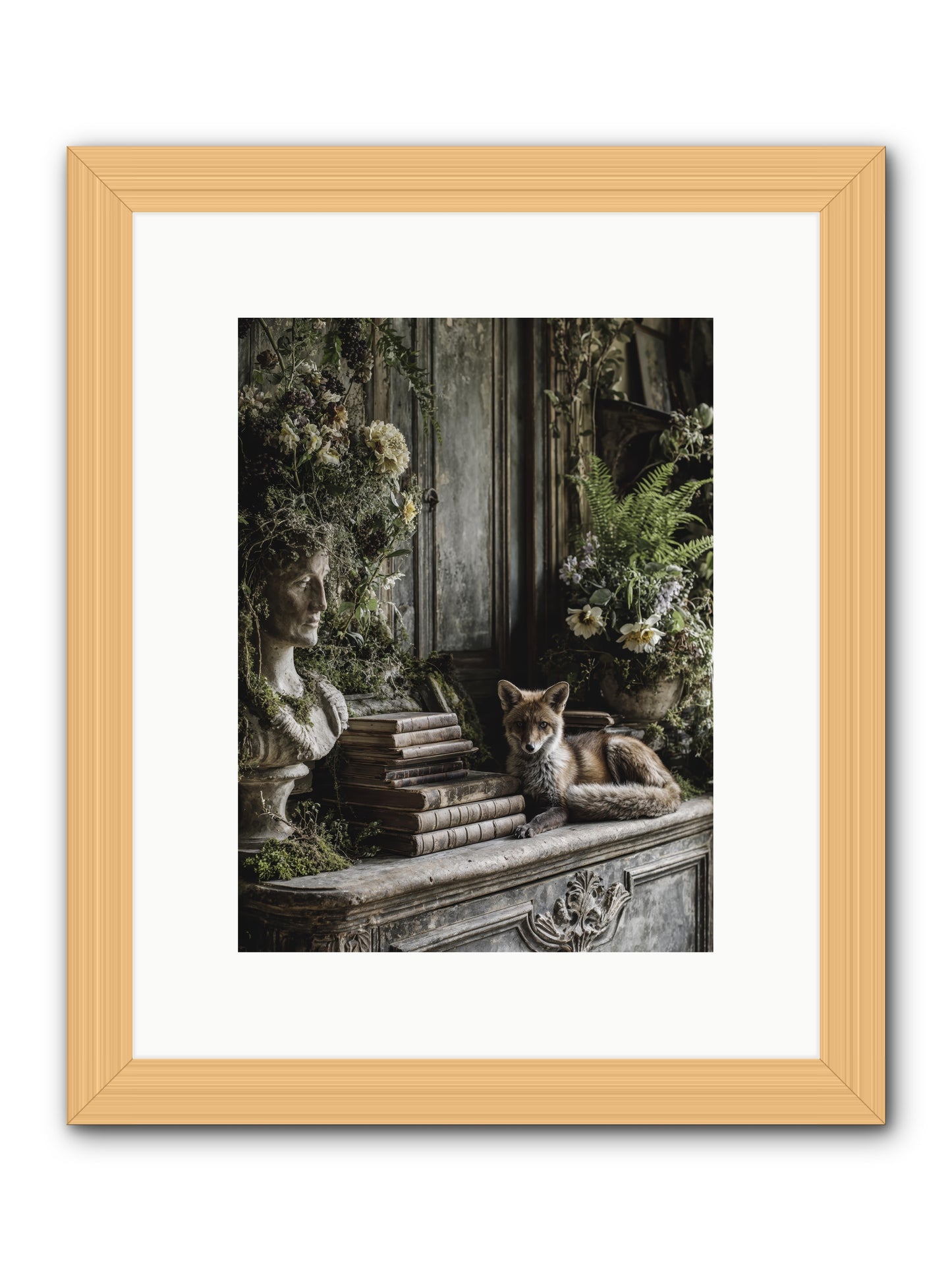 Mischief blessed -- Framed Print - Natural 9x12