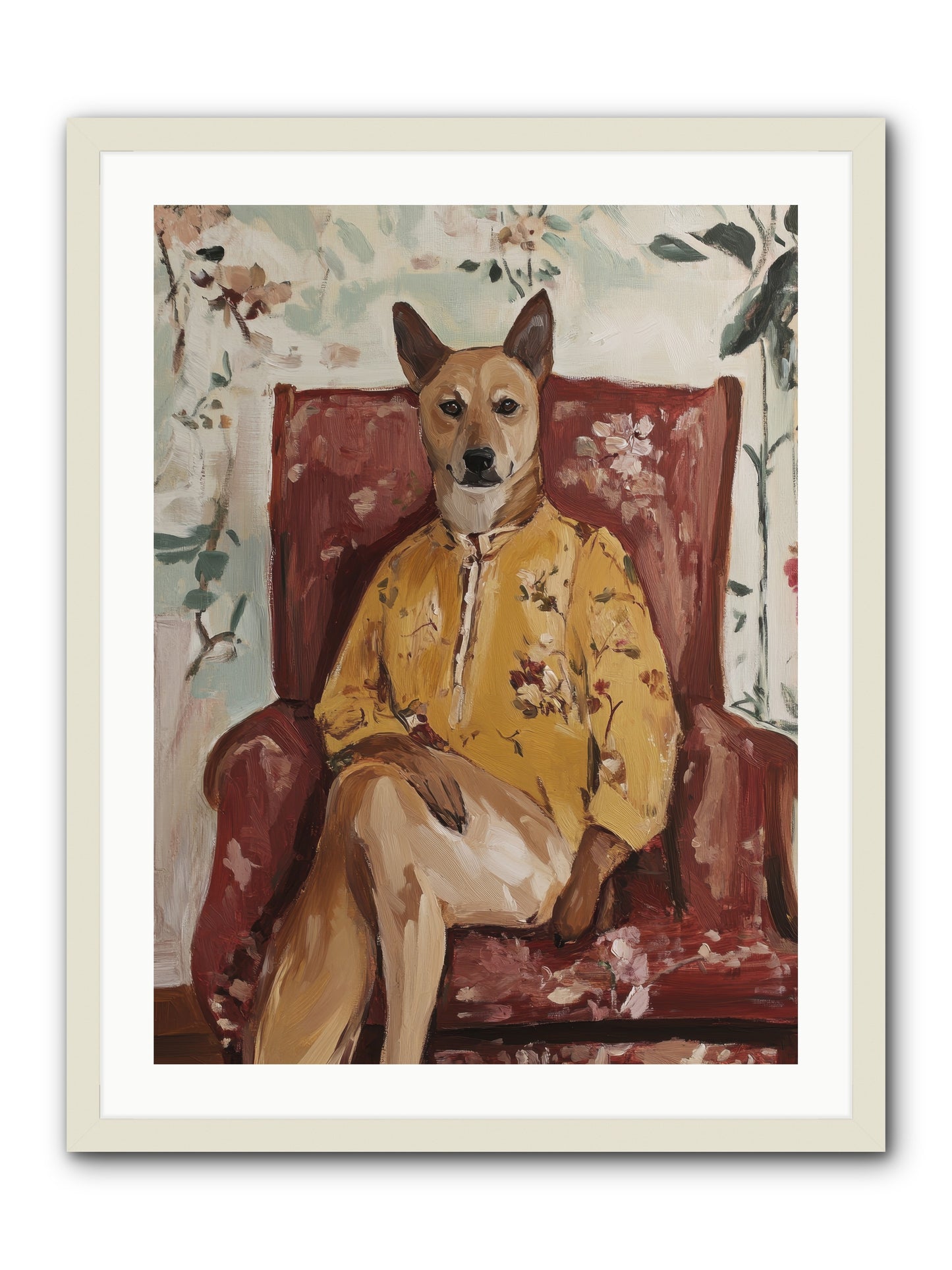 Miss Honey Bee -- Framed Print - White 24x32