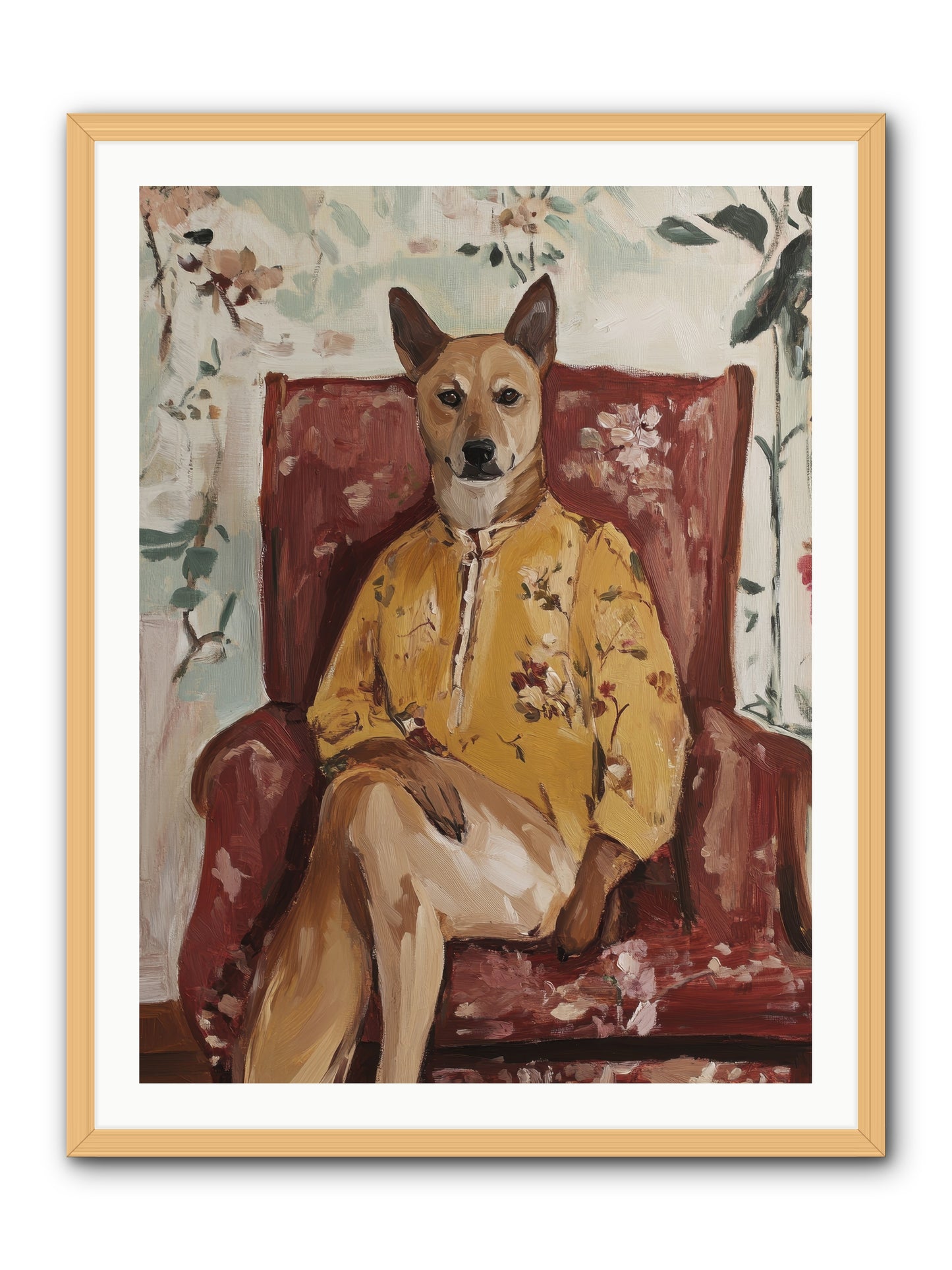 Miss Honey Bee -- Framed Print - Natural 30x40