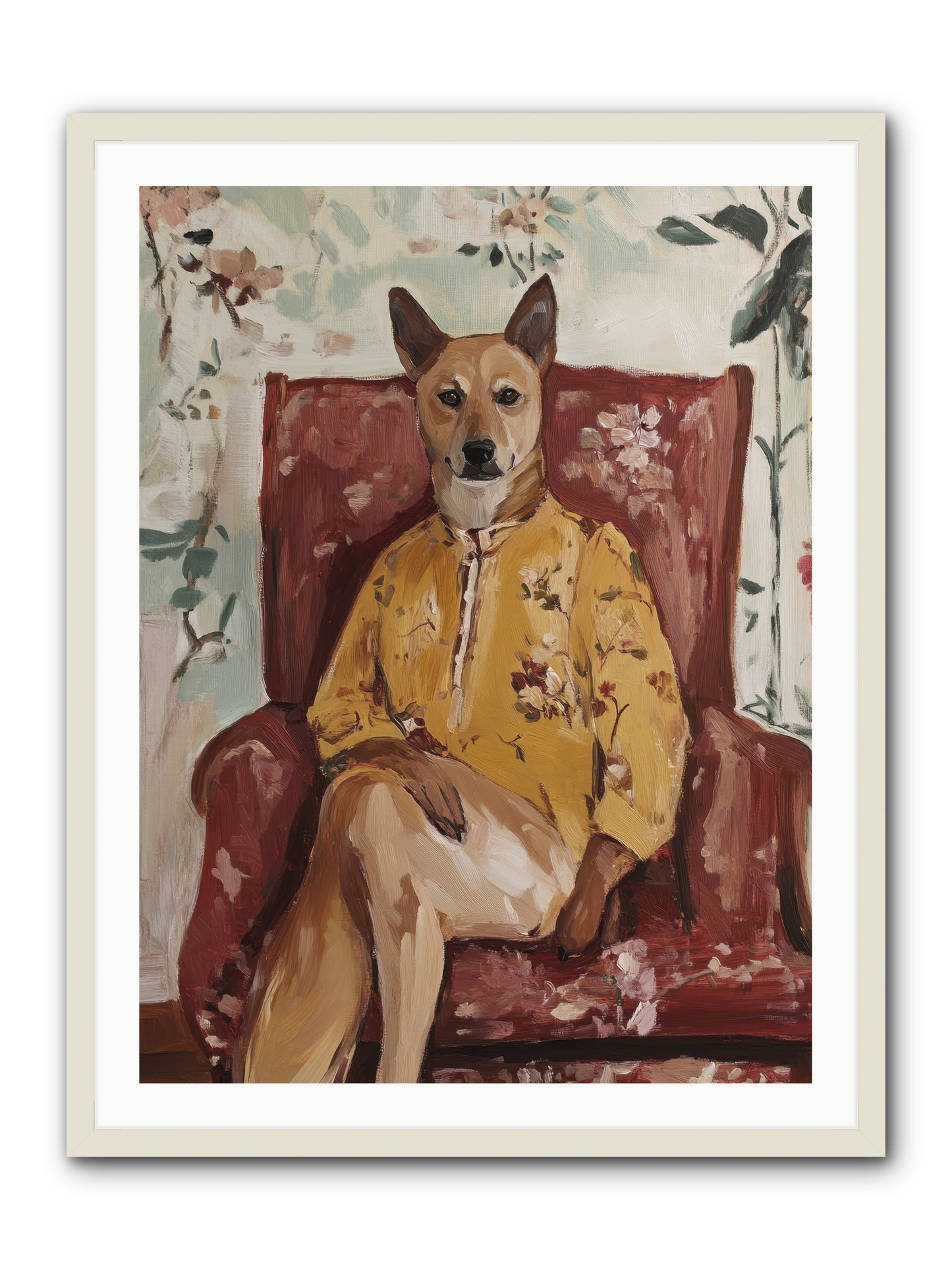 Miss Honey Bee -- Framed Print - White 30x40