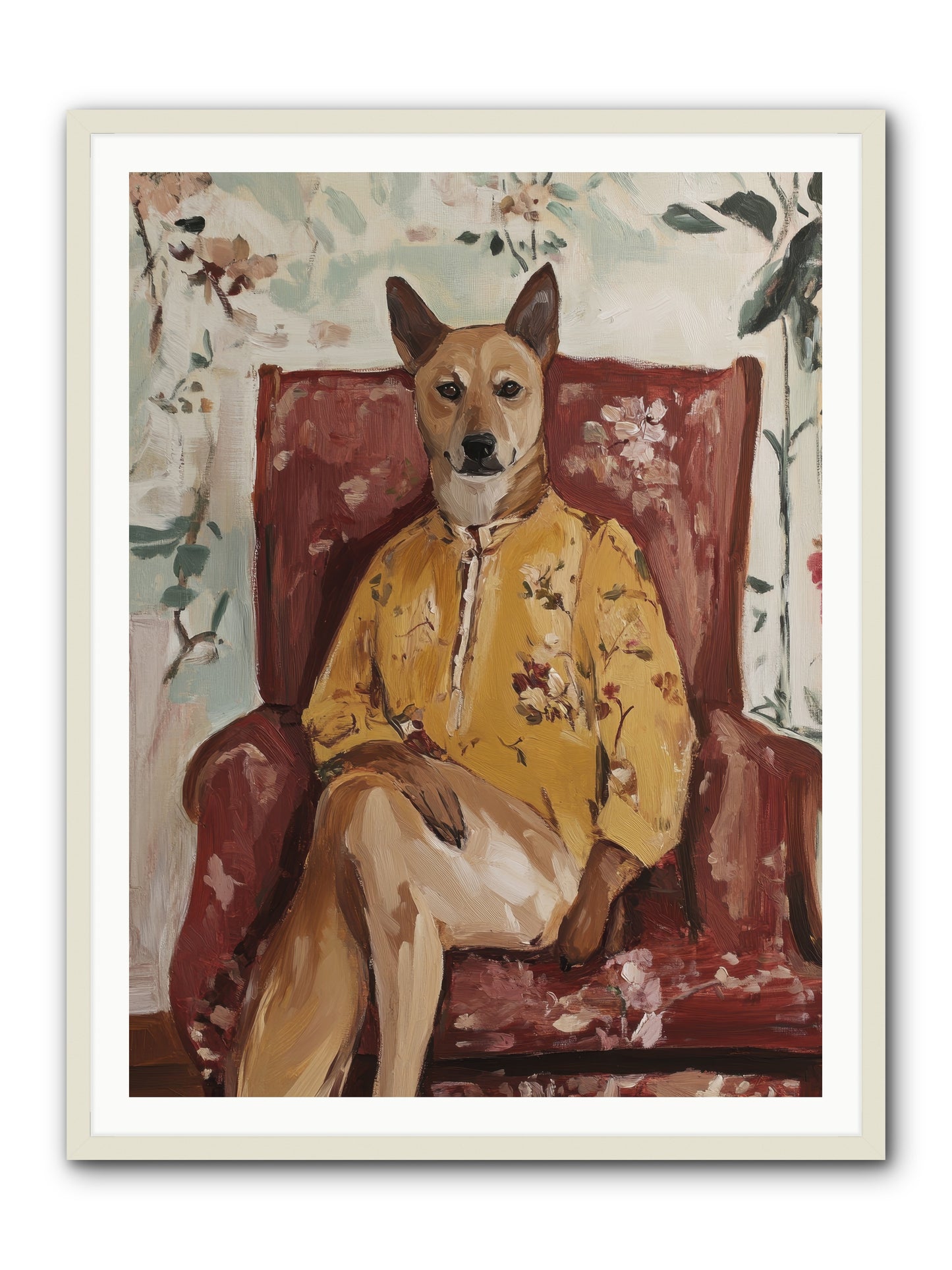 Miss Honey Bee -- Framed Print - White 36x48