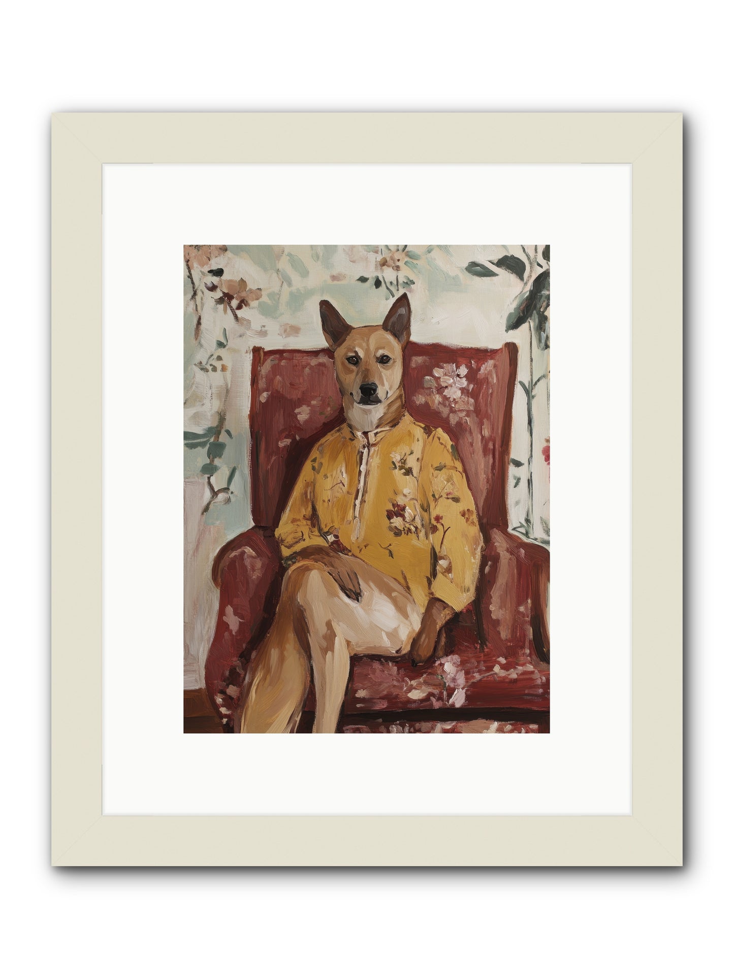 Miss Honey Bee -- Framed Print - White 9x12