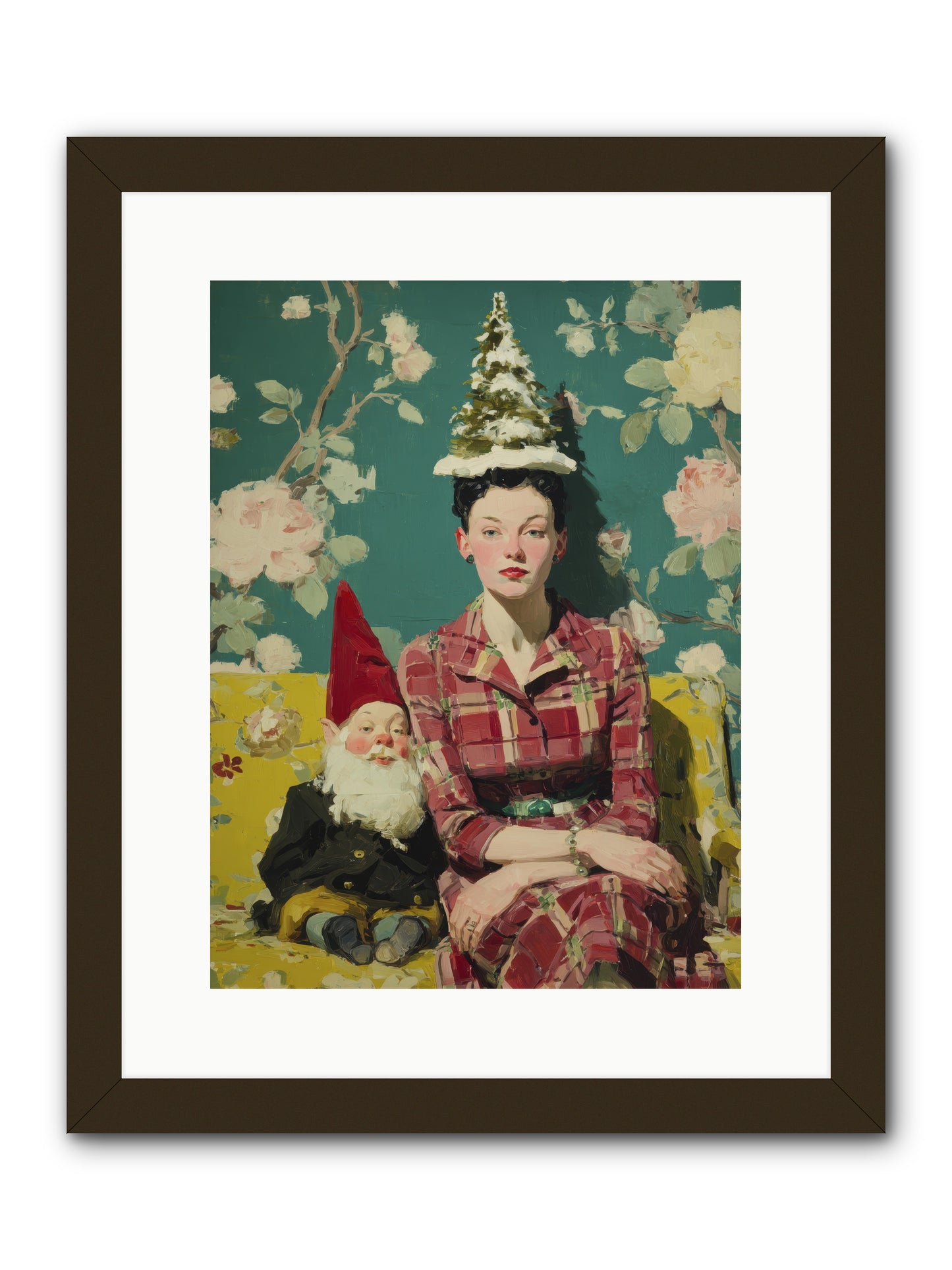 Miss Marrow’s Holiday Agenda -- Framed Print - Black 12x16