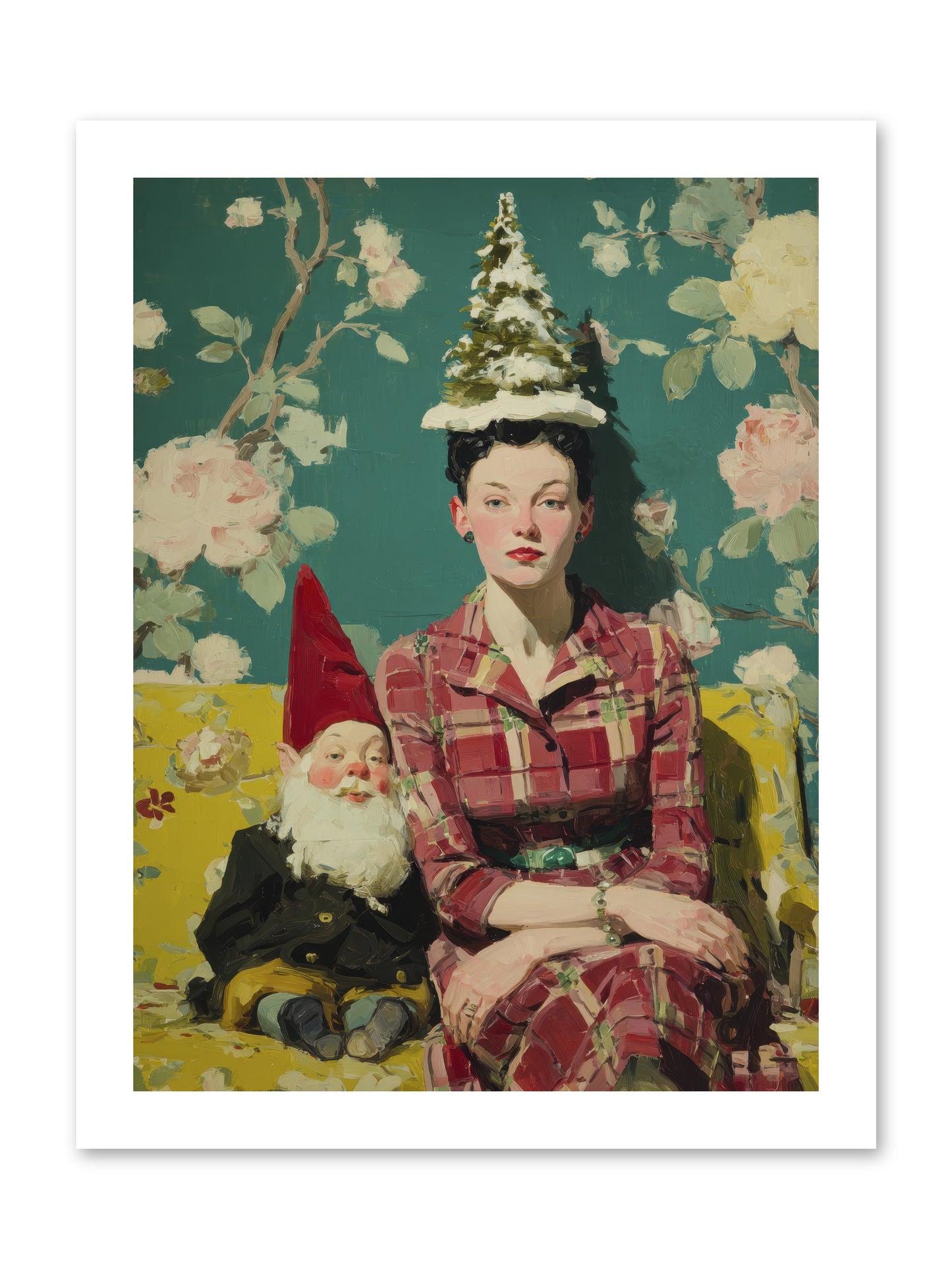 Miss Marrow’s Holiday Agenda -- Loose Canvas Print 12x16