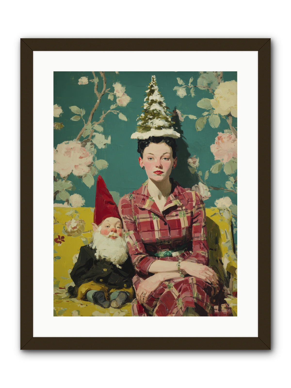 Miss Marrow’s Holiday Agenda -- Framed Print - Black 18x24