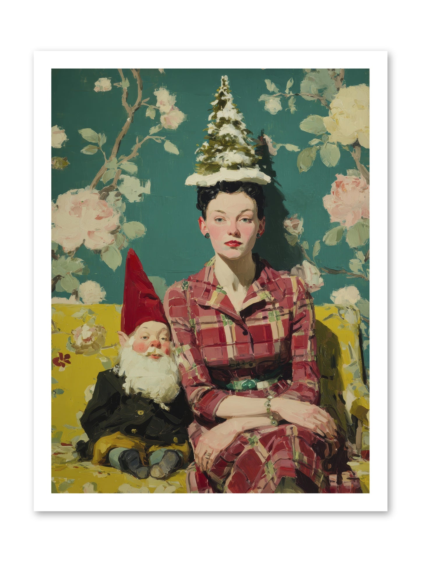 Miss Marrow’s Holiday Agenda -- Loose Canvas Print 18x24