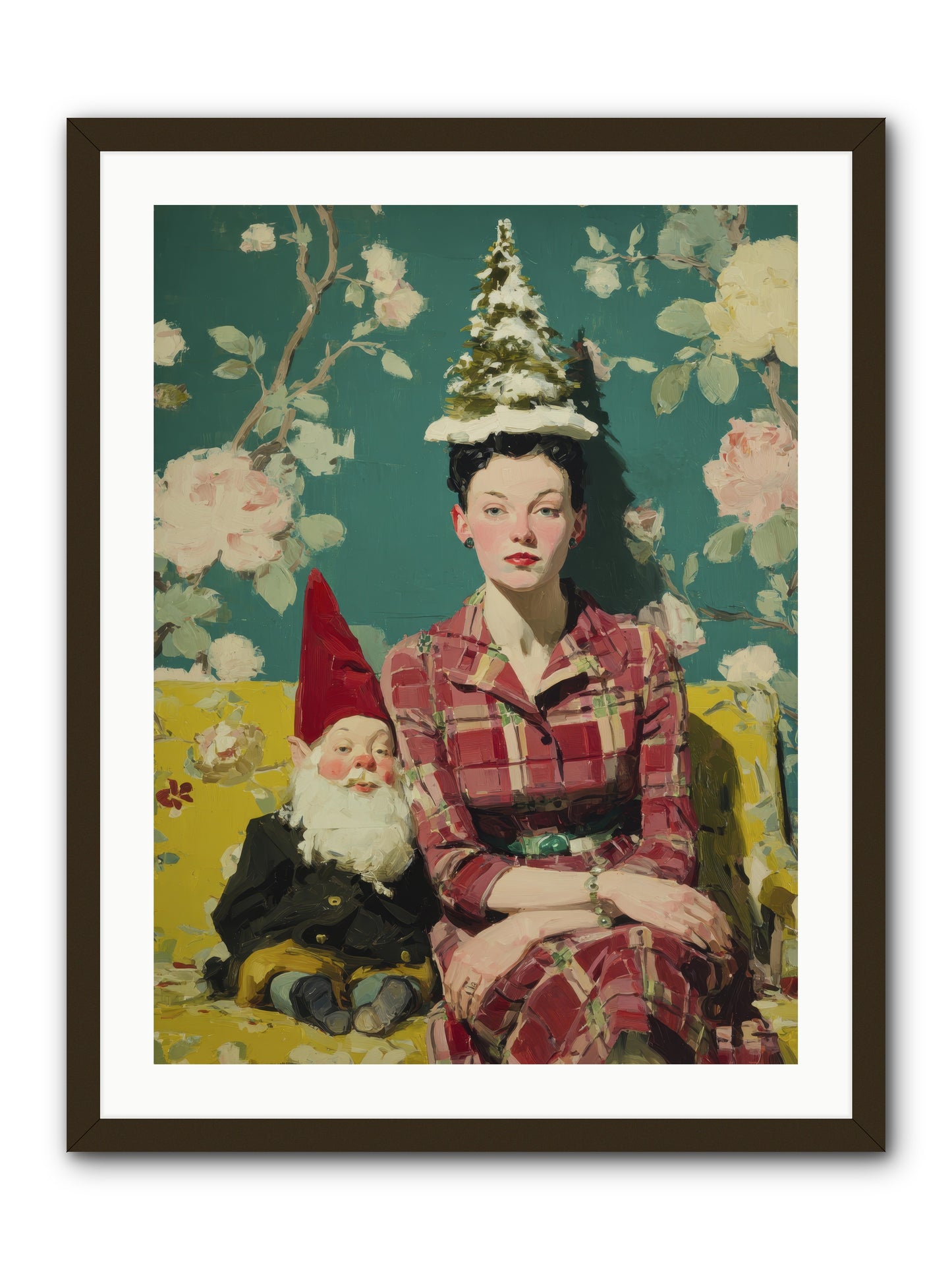 Miss Marrow’s Holiday Agenda -- Framed Print - Black 24x32