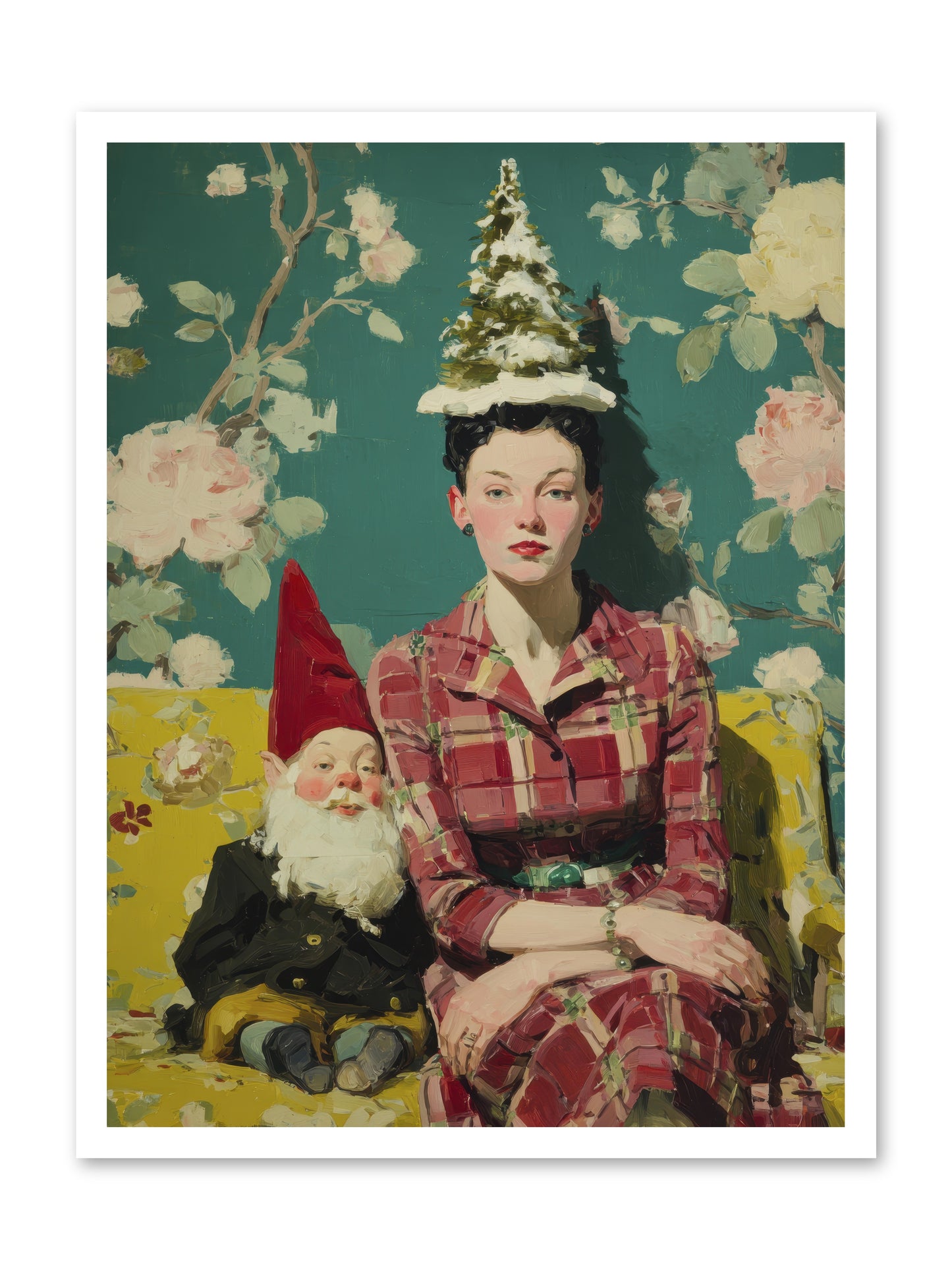 Miss Marrow’s Holiday Agenda -- Loose Canvas Print 24x32