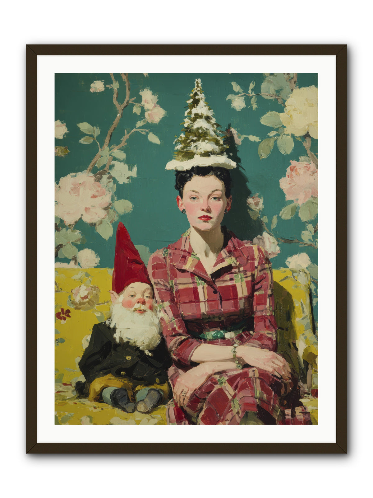 Miss Marrow’s Holiday Agenda -- Framed Print - Black 30x40
