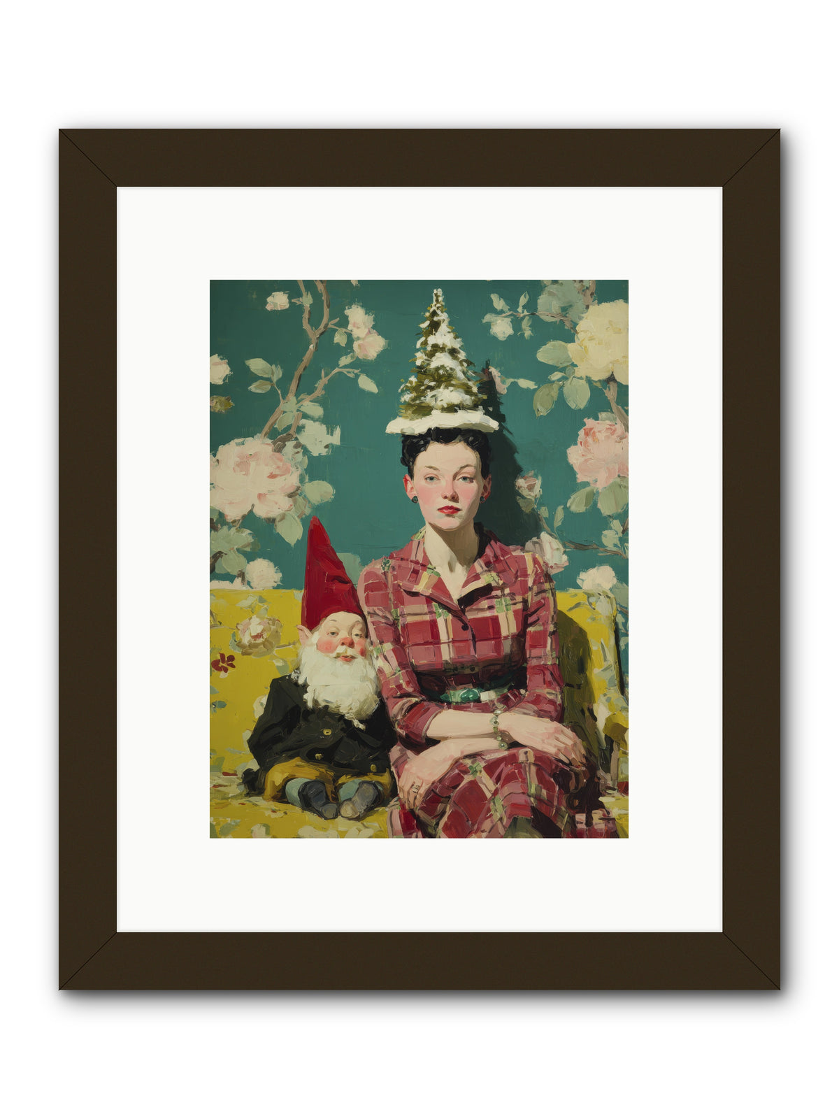 Miss Marrow’s Holiday Agenda -- Framed Print - Black 9x12