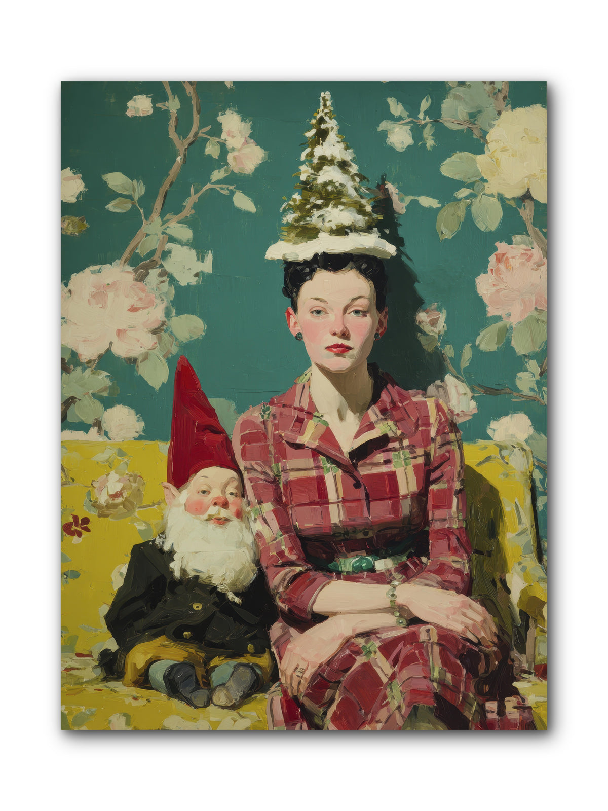 Miss Marrow’s Holiday Agenda -- Wrapped Canvas 9x12