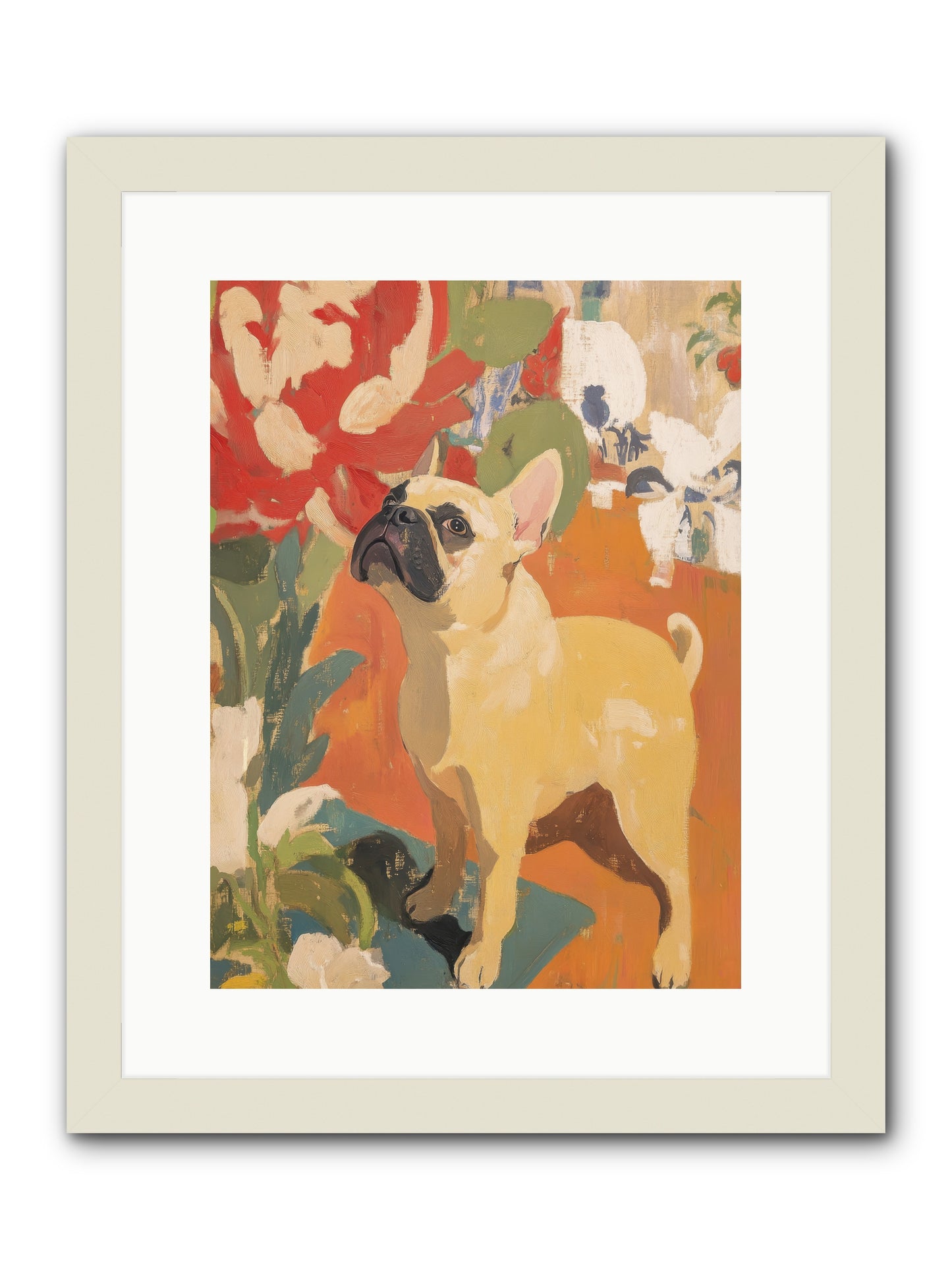 Miss Peaches Butterworth -- Framed Print - White 12x16