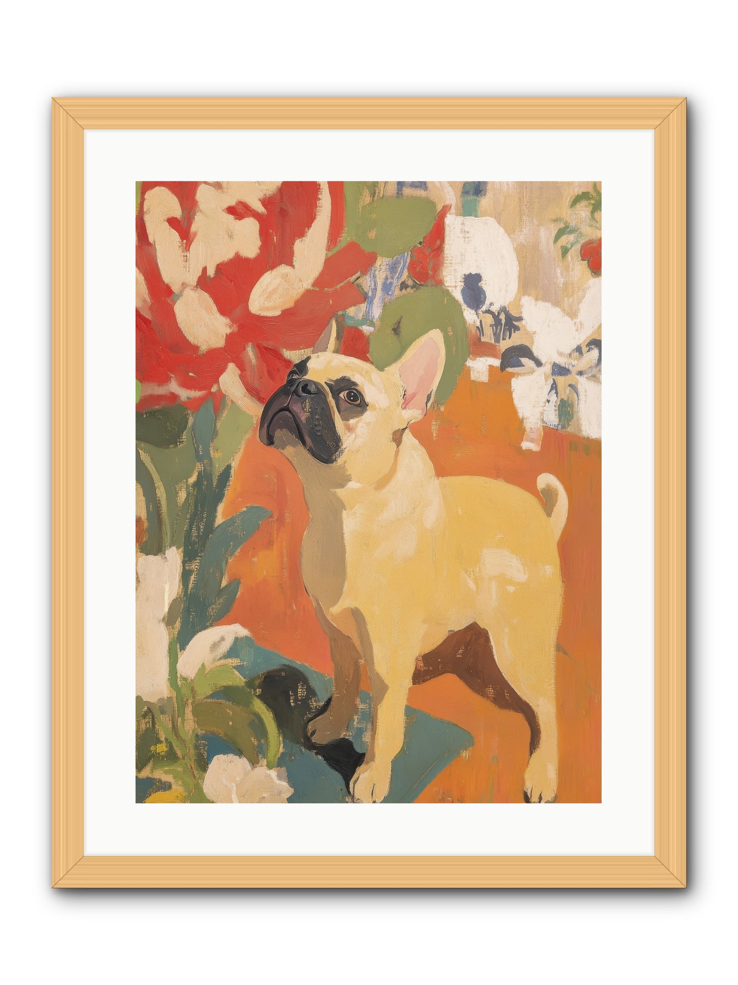 Miss Peaches Butterworth -- Framed Print - Natural 18x24