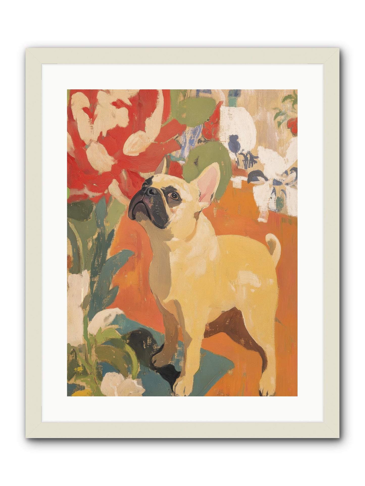 Miss Peaches Butterworth -- Framed Print - White 18x24