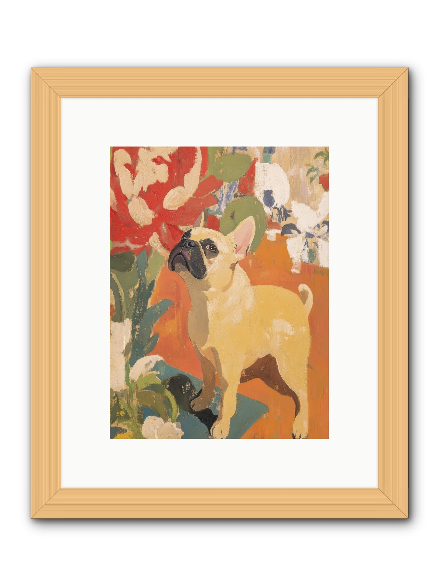 Miss Peaches Butterworth -- Framed Print - Natural 9x12