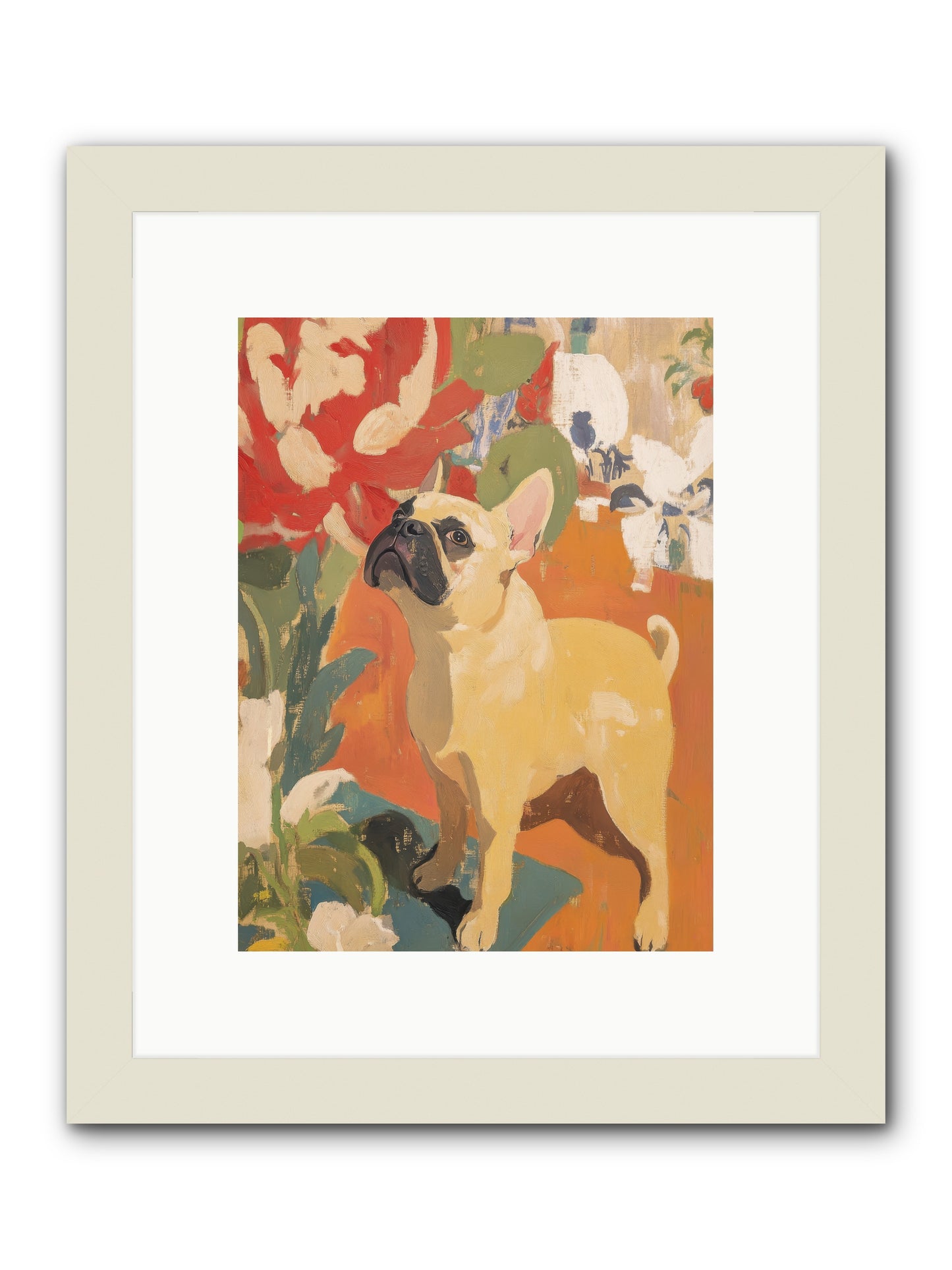 Miss Peaches Butterworth -- Framed Print - White 9x12