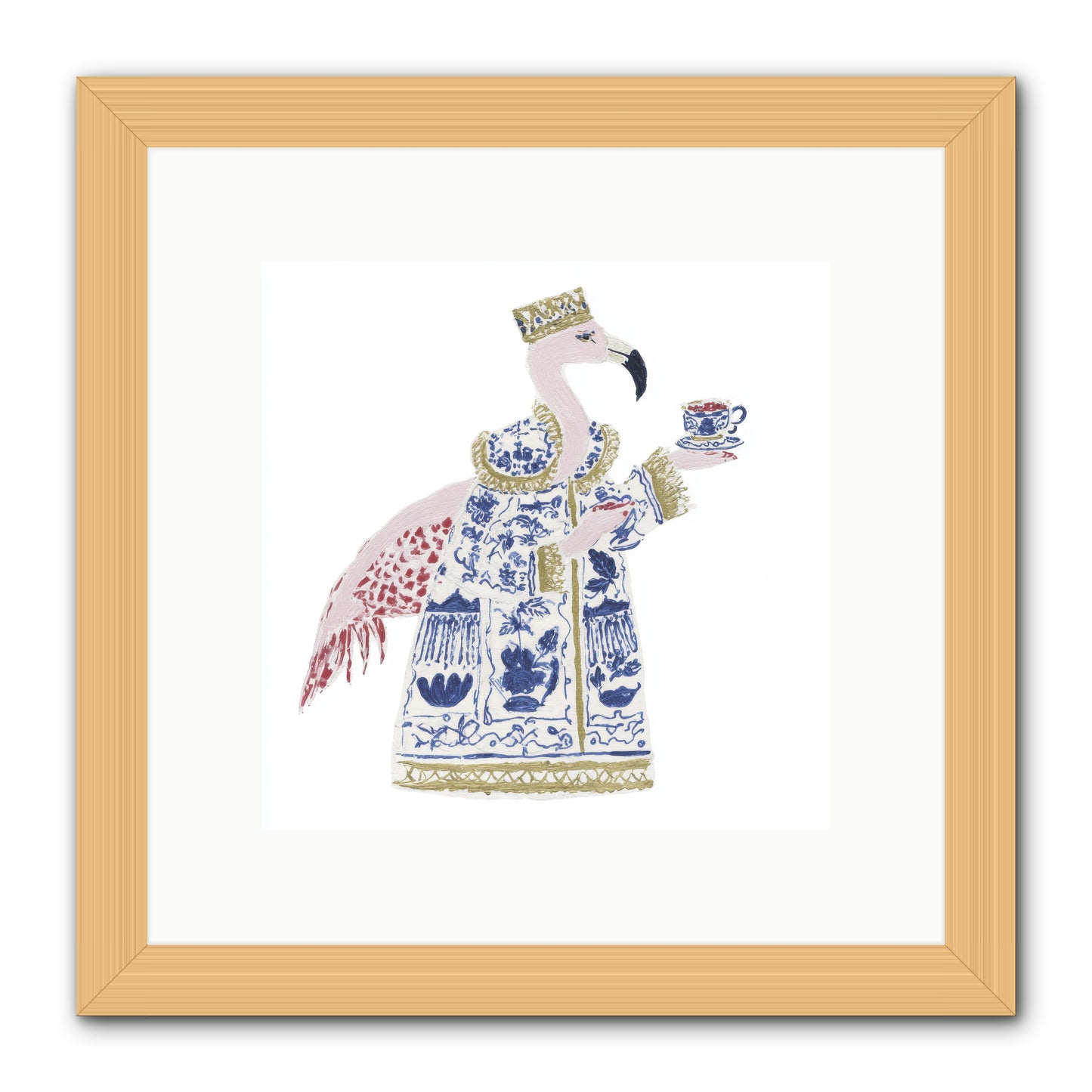Miss Plume’s Catalogue -- Framed Print - Natural 10x10