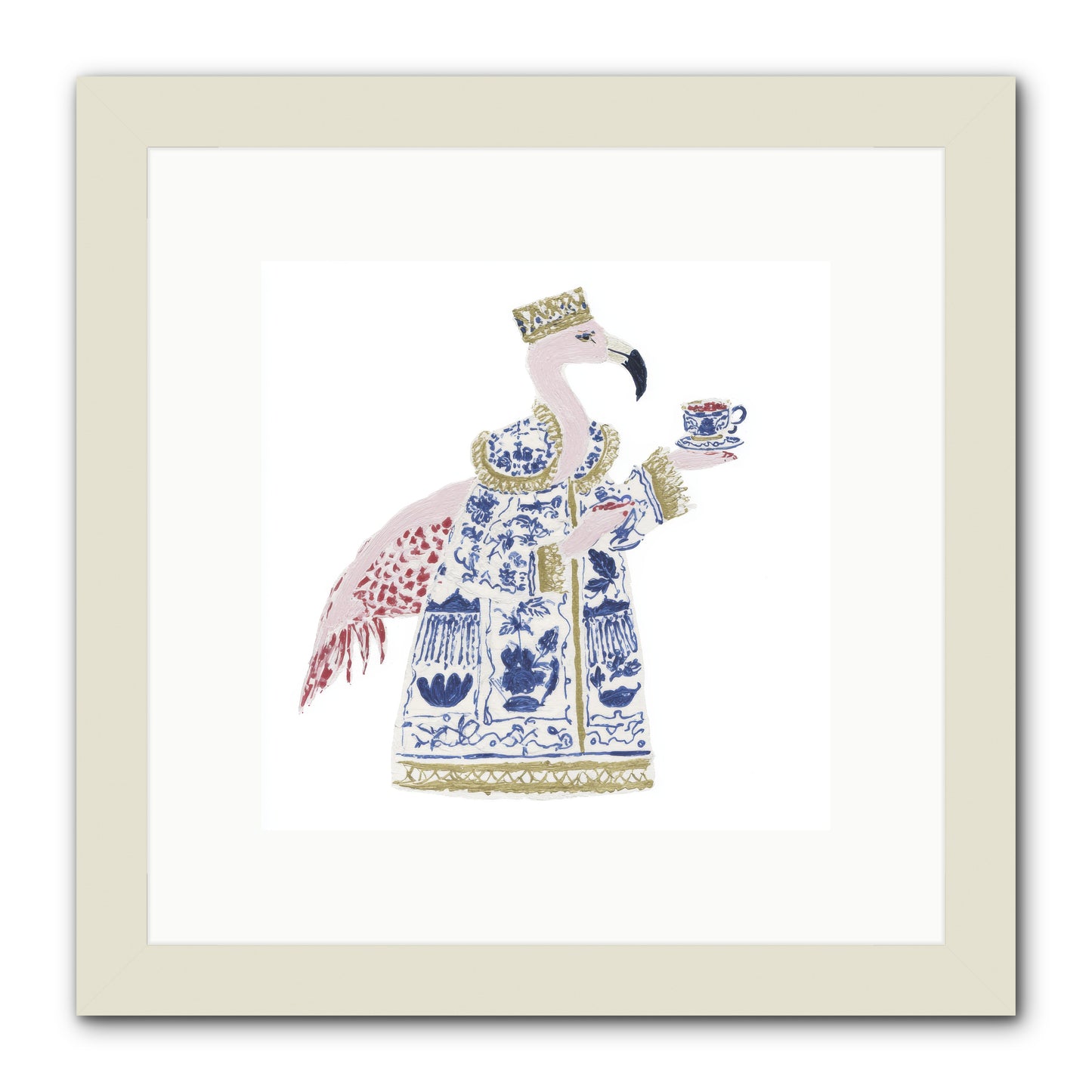 Miss Plume’s Catalogue -- Framed Print - White 10x10