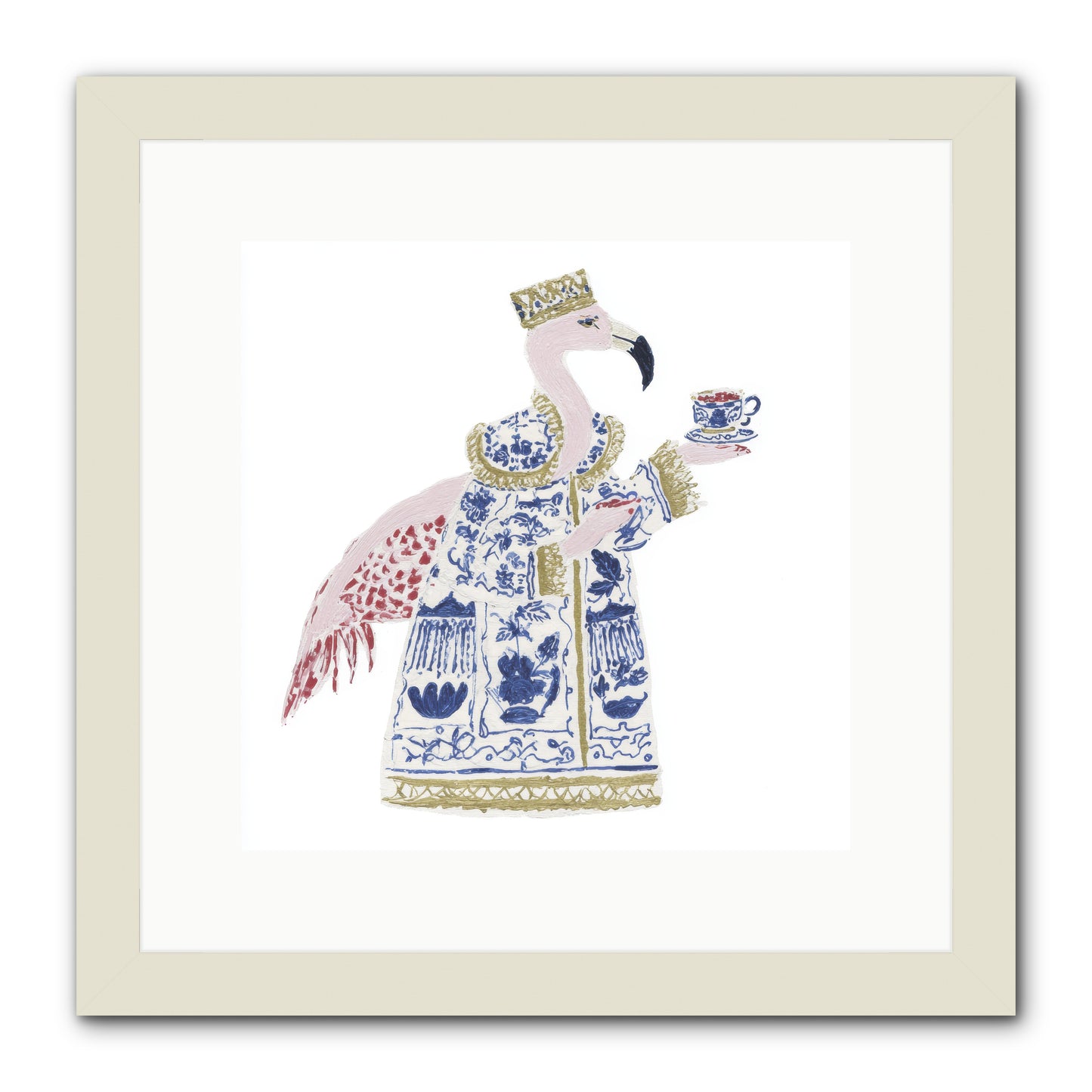 Miss Plume’s Catalogue -- Framed Print - White 12x12