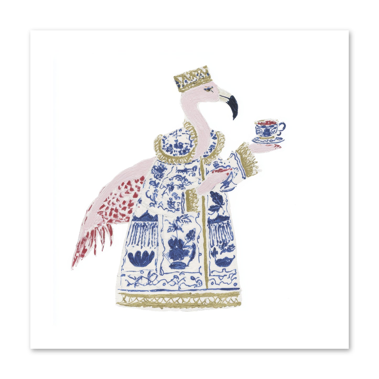 Miss Plume’s Catalogue -- Loose Canvas Print 12x12
