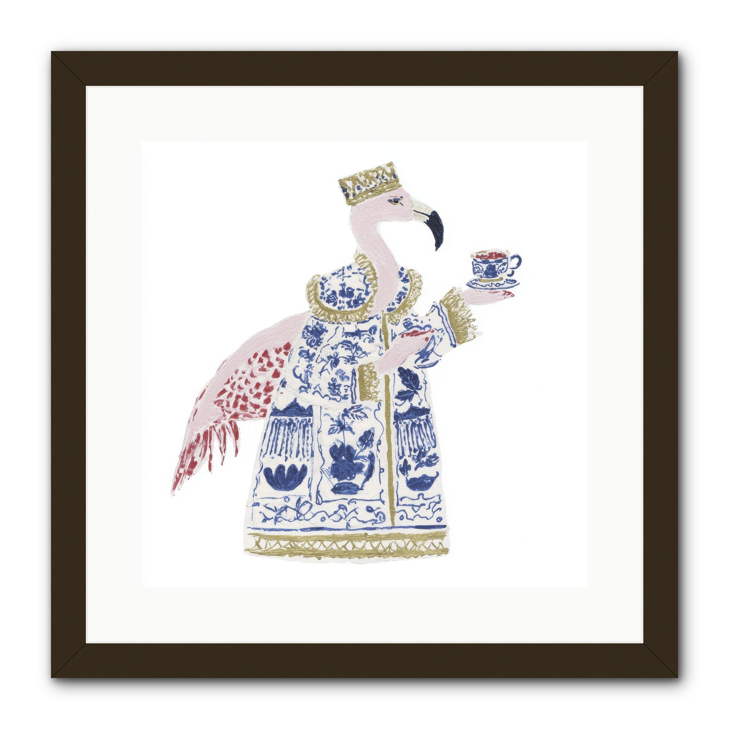 Miss Plume’s Catalogue -- Framed Print - Black 16x16