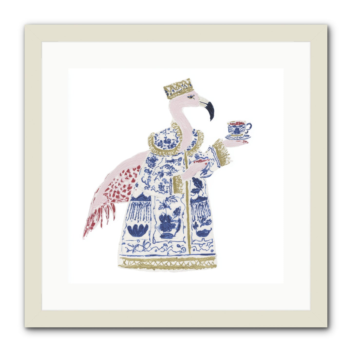 Miss Plume’s Catalogue -- Framed Print - White 16x16