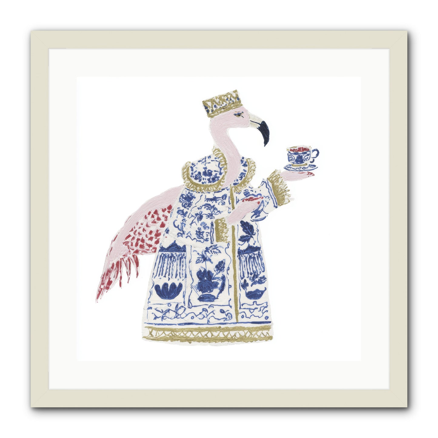 Miss Plume’s Catalogue -- Framed Print - White 20x20