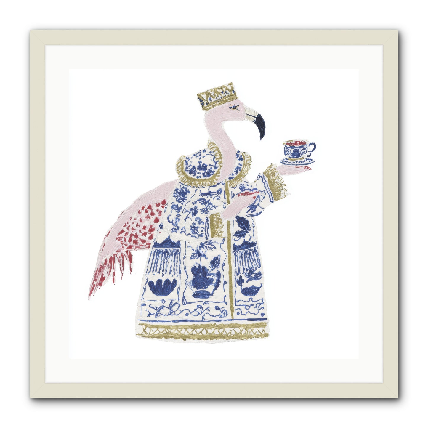Miss Plume’s Catalogue -- Framed Print - White 24x24
