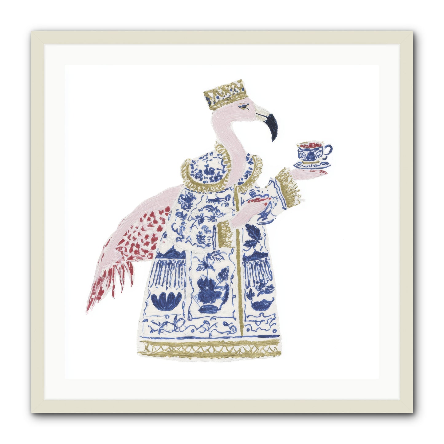 Miss Plume’s Catalogue -- Framed Print - White 30x30