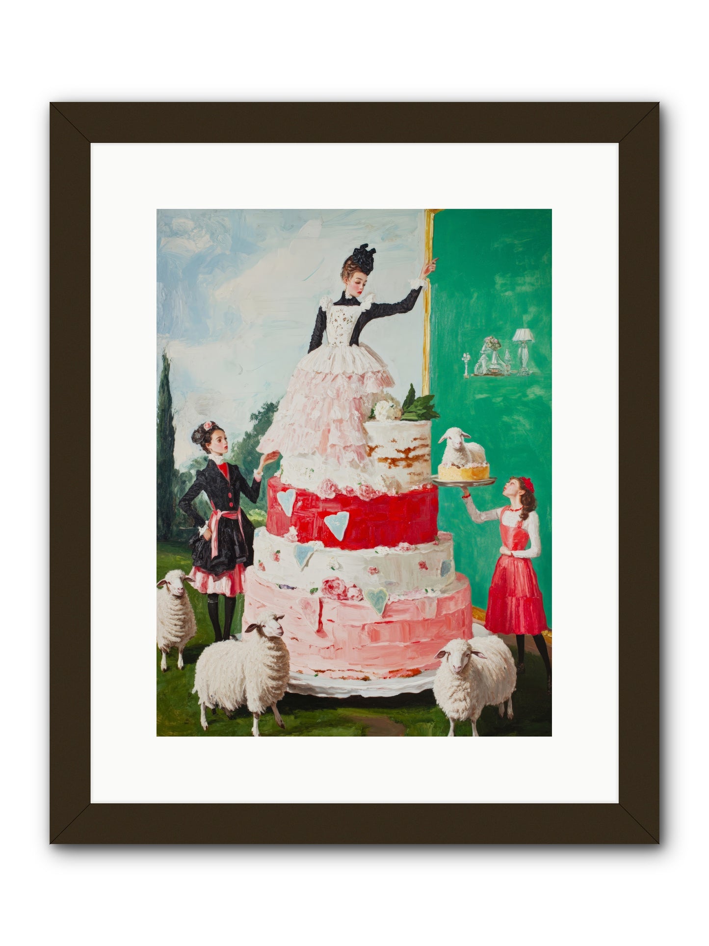 Miss Summer's KitchenRez2 -- Framed Print - Black 12x16