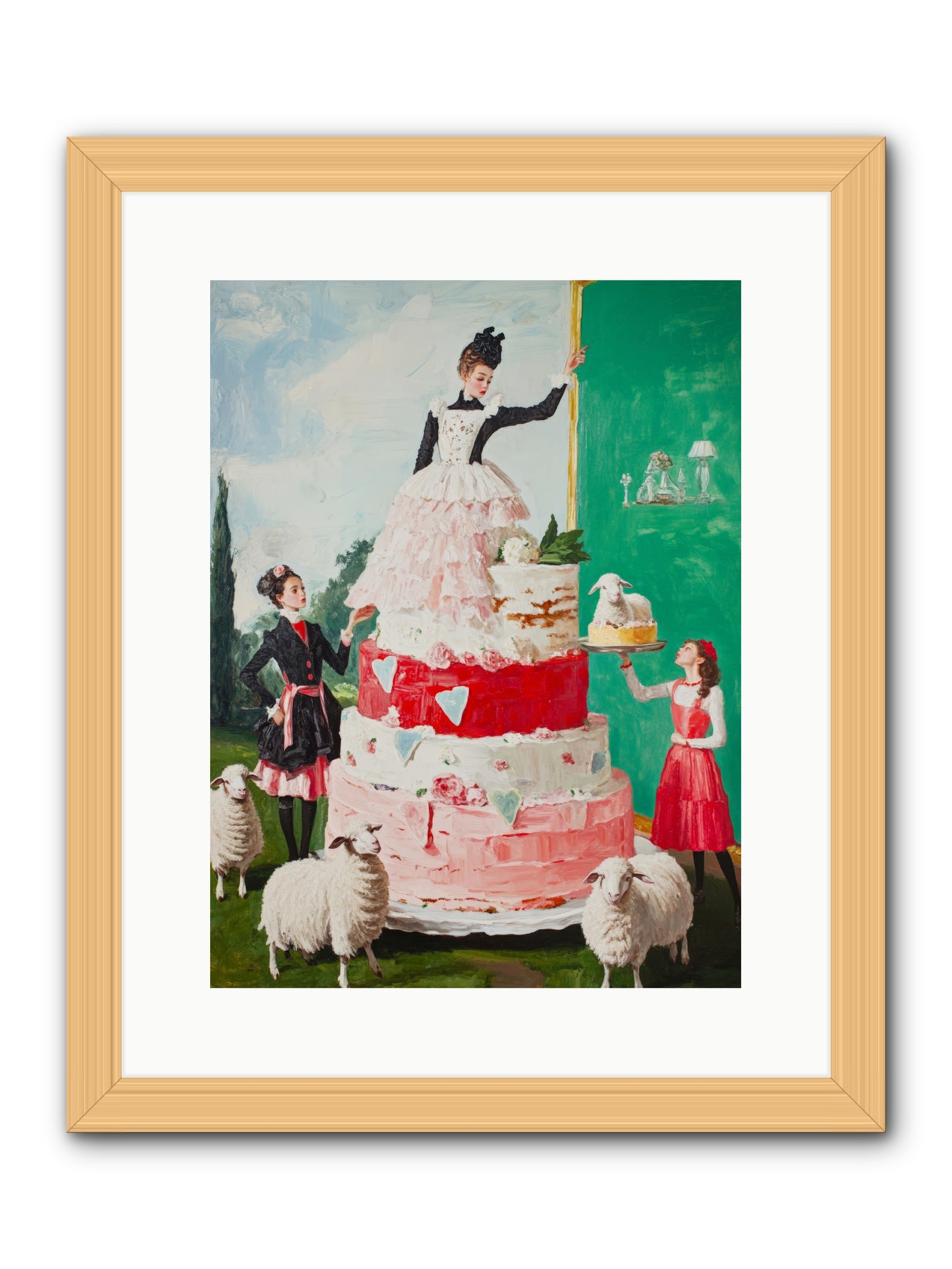 Miss Summer's KitchenRez2 -- Framed Print - Natural 12x16
