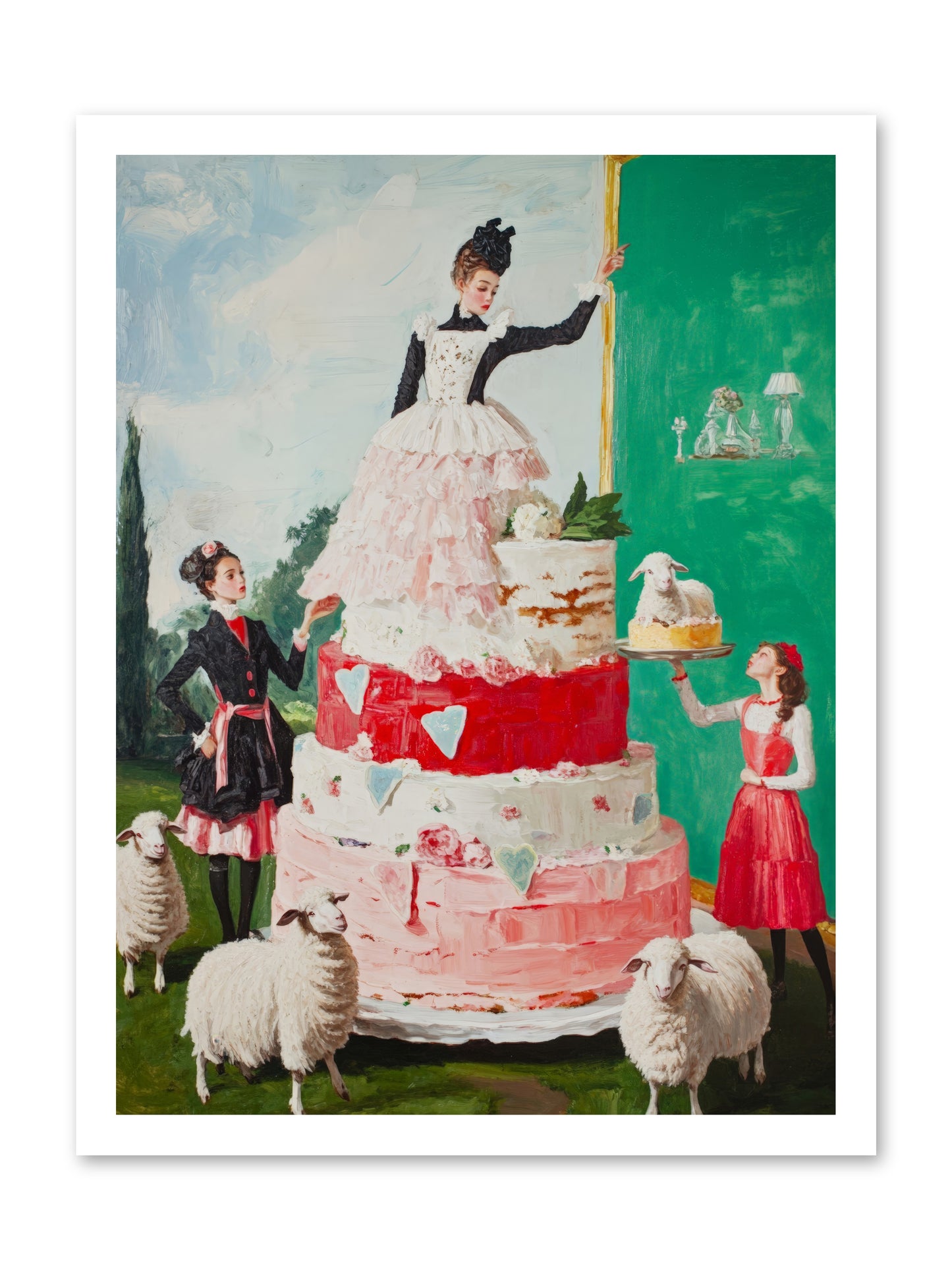 Miss Summer's KitchenRez2 -- Loose Canvas Print 18x24