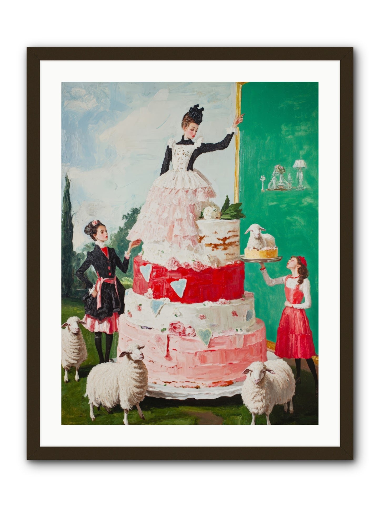 Miss Summer's KitchenRez2 -- Framed Print - Black 24x32