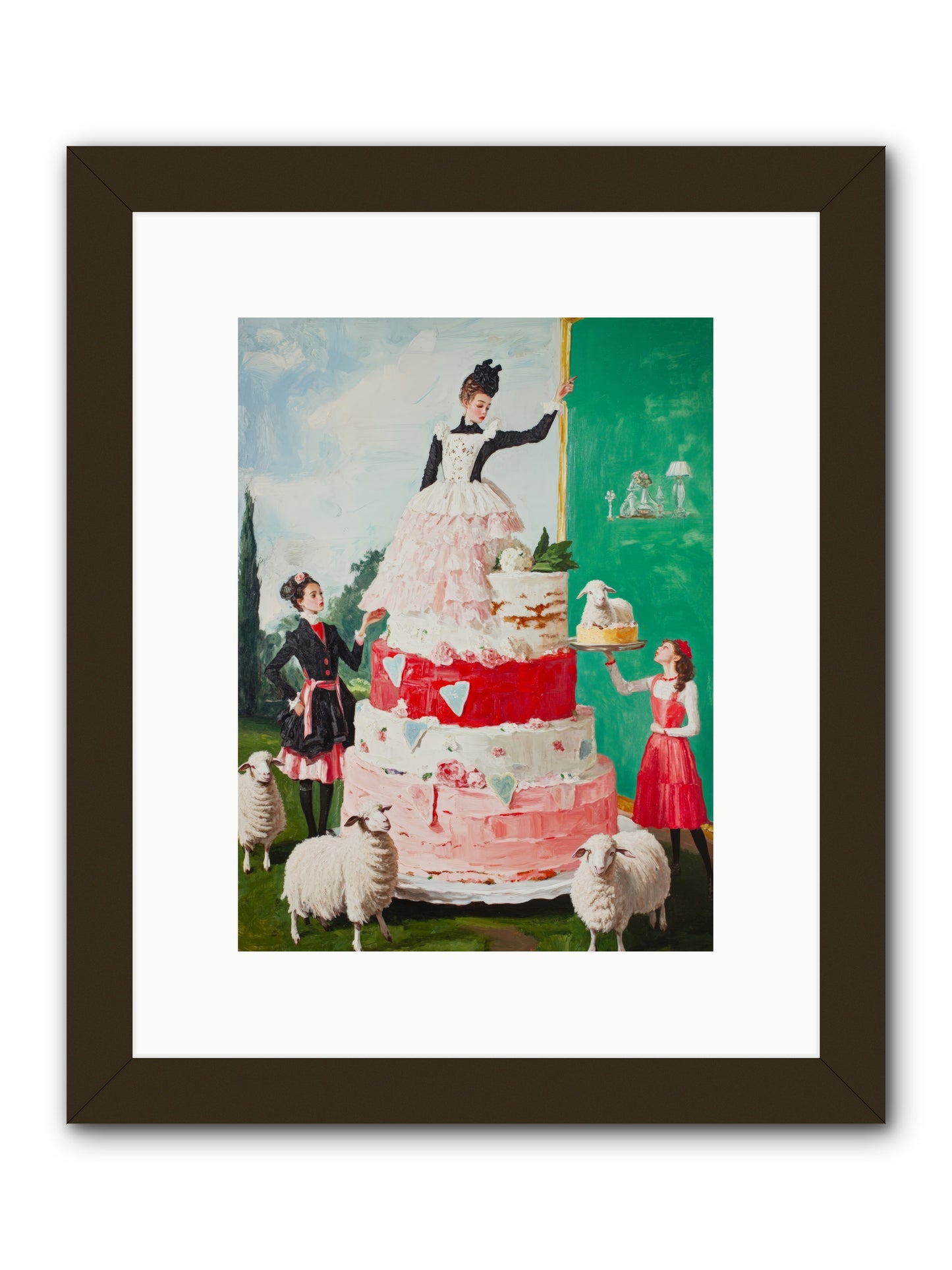 Miss Summer's KitchenRez2 -- Framed Print - Black 9x12