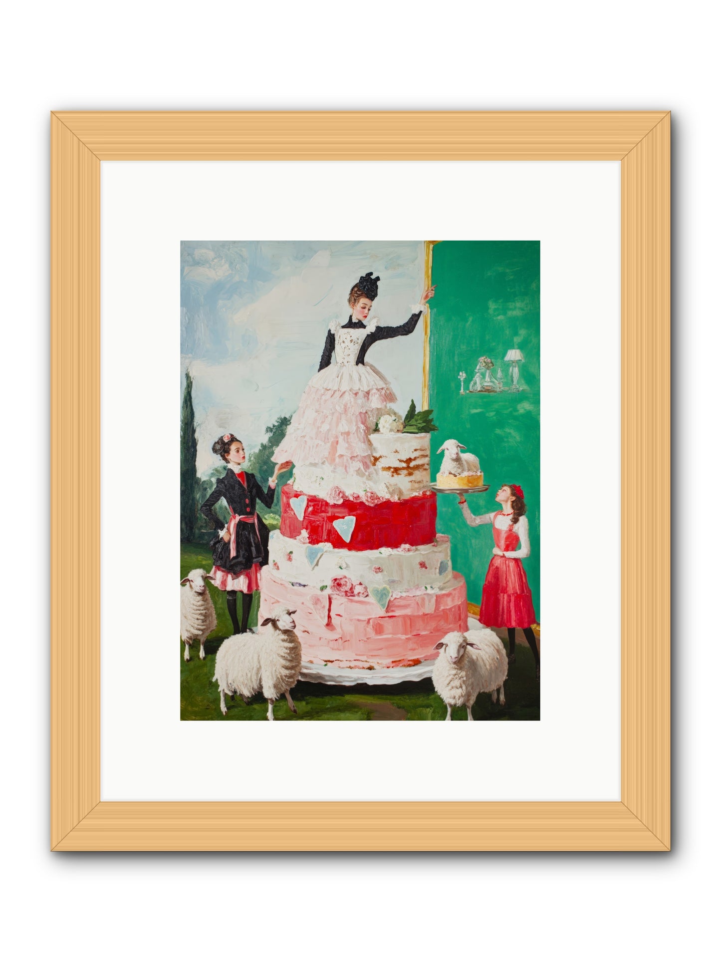 Miss Summer's KitchenRez2 -- Framed Print - Natural 9x12