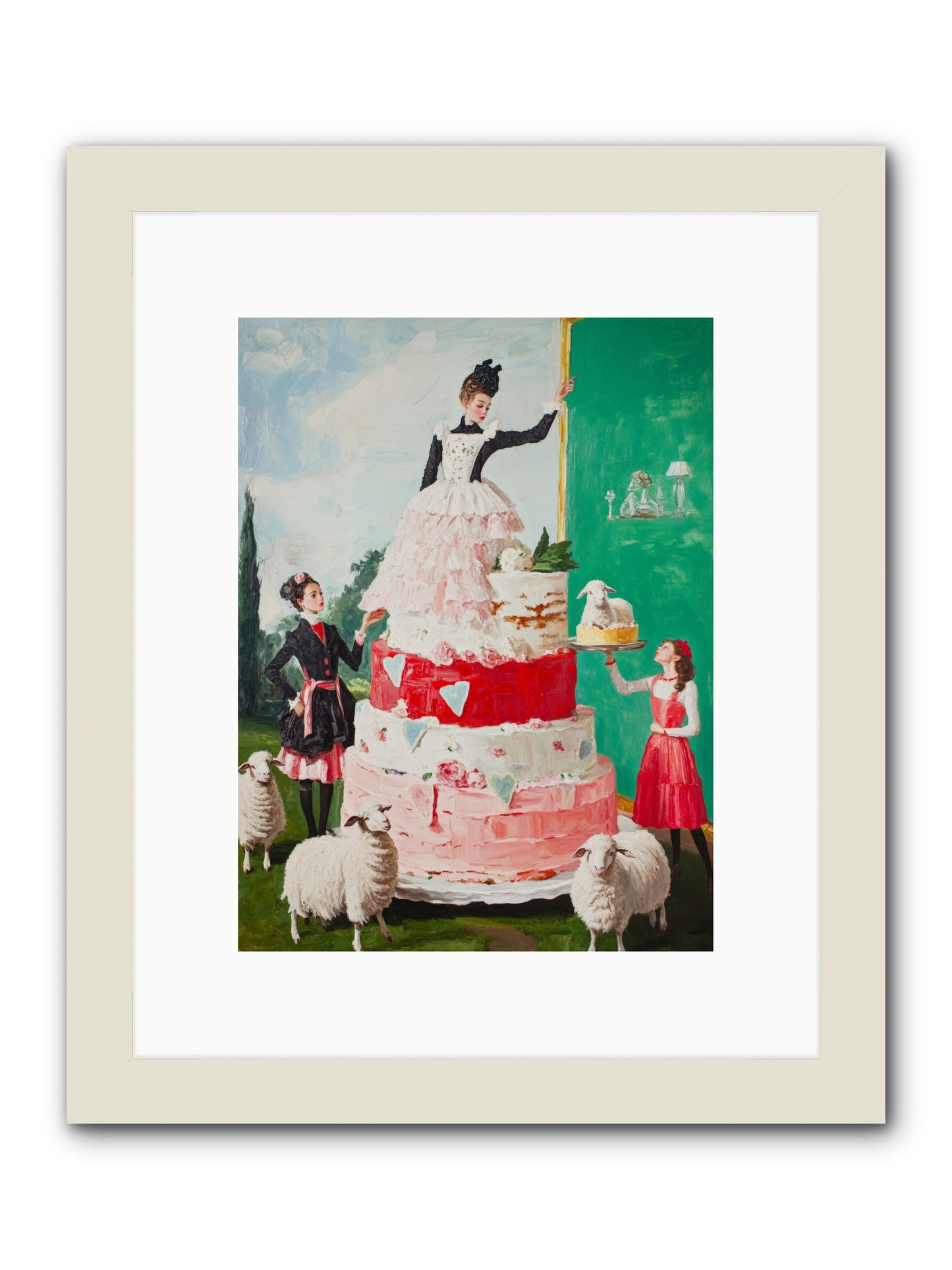 Miss Summer's KitchenRez2 -- Framed Print - White 9x12