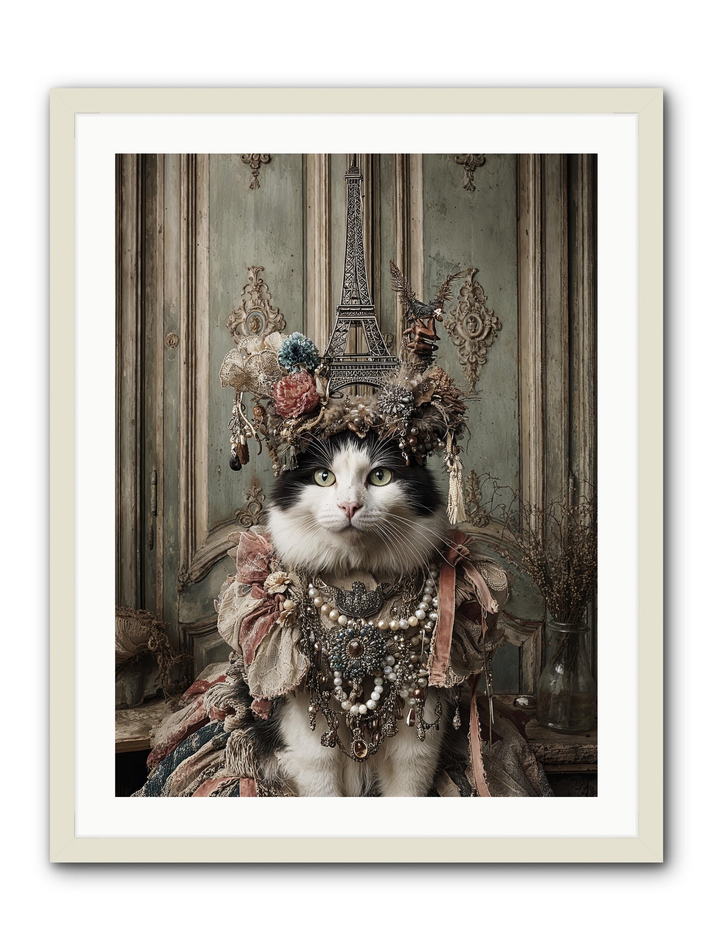 Miss Twill and the Lemon Parade -- Framed Print - White 24x32