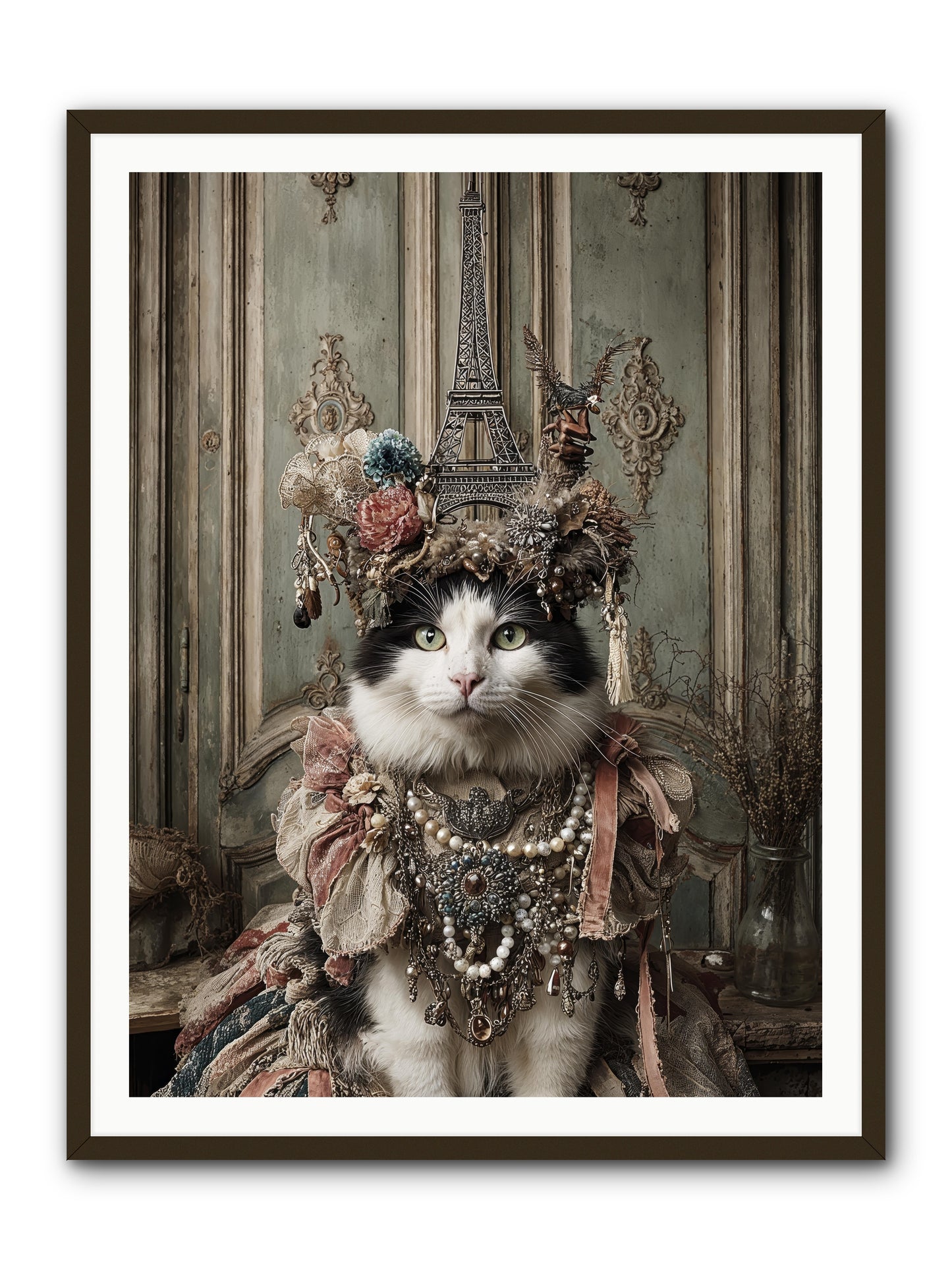Miss Twill and the Lemon Parade -- Framed Print - Black 36x48