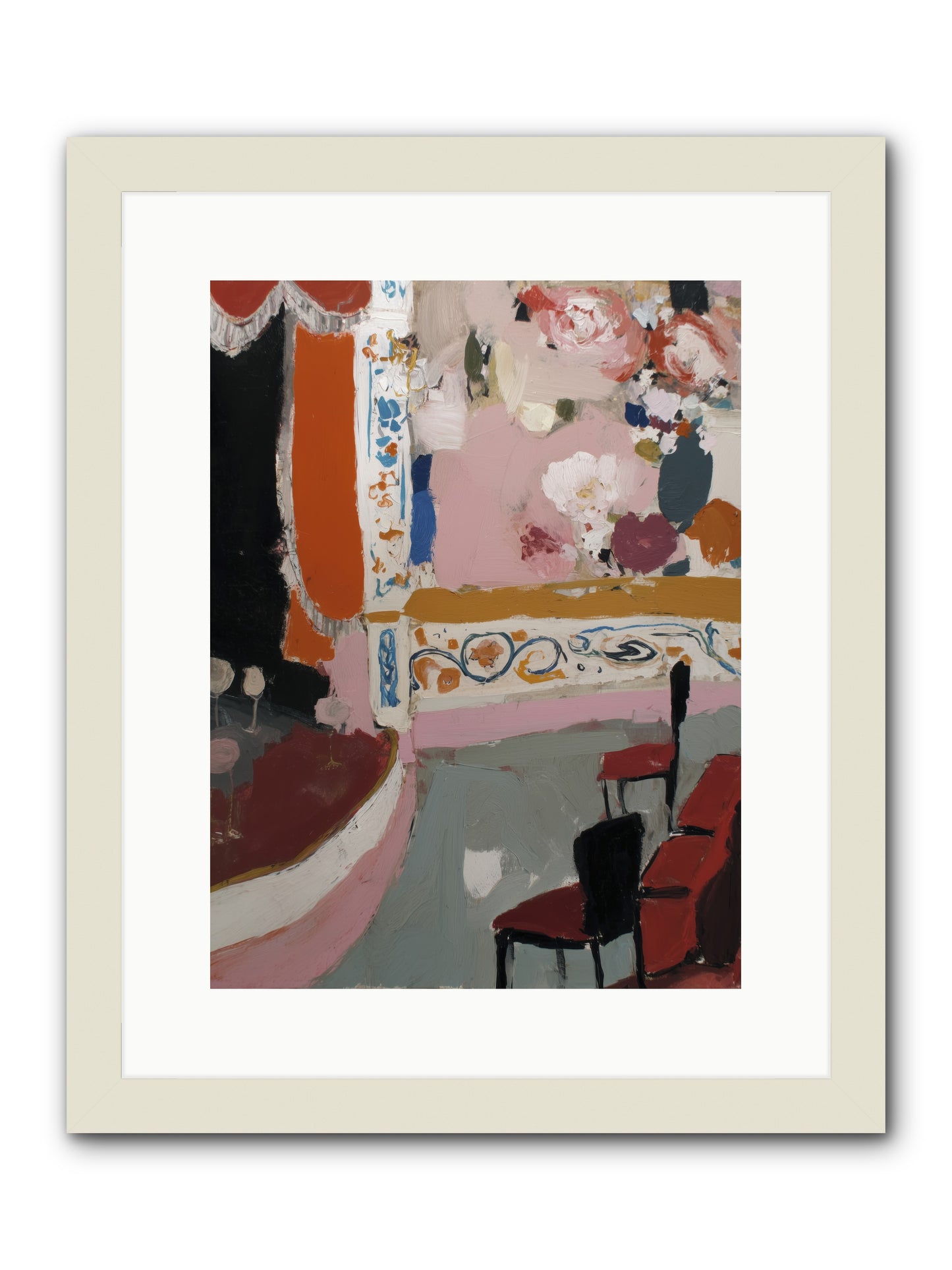 Missing Page -- Framed Print - White 12x16