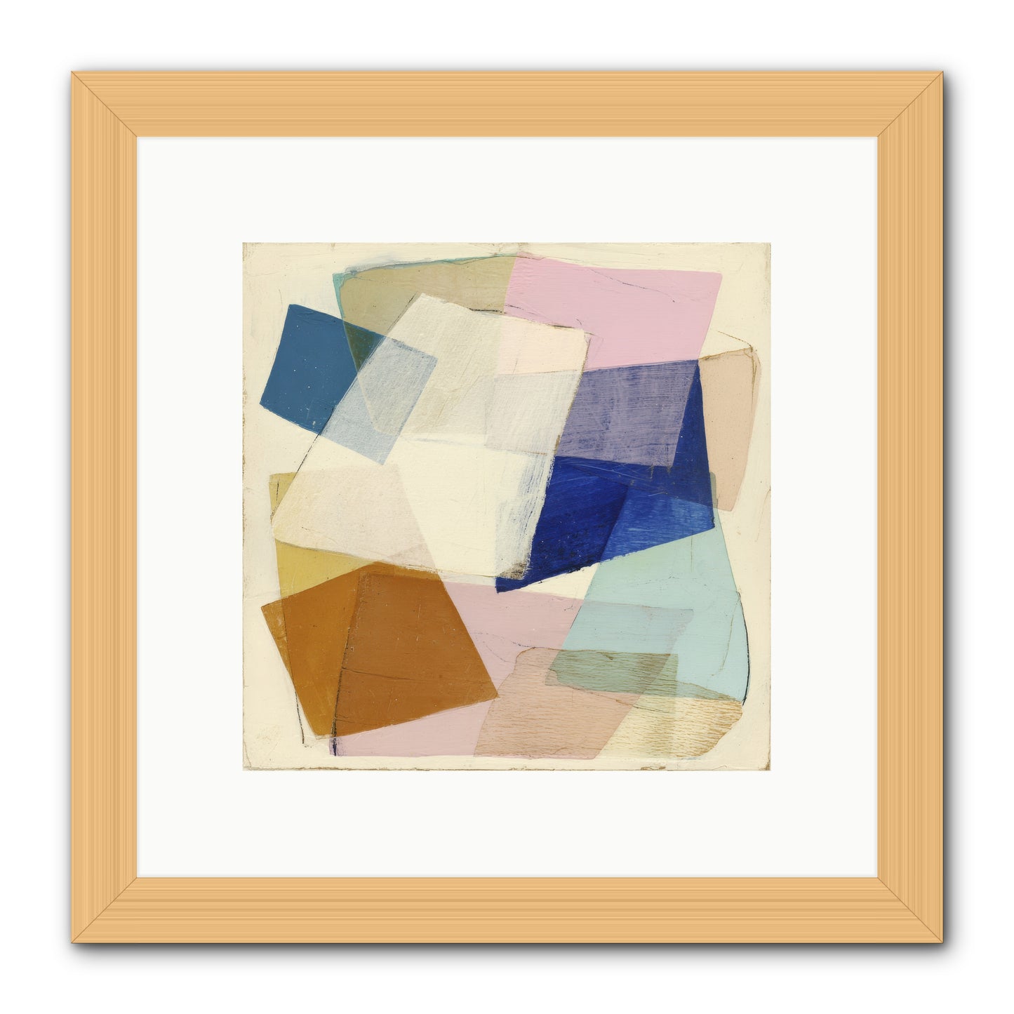 Misted Loom -- Framed Print - Natural 10x10