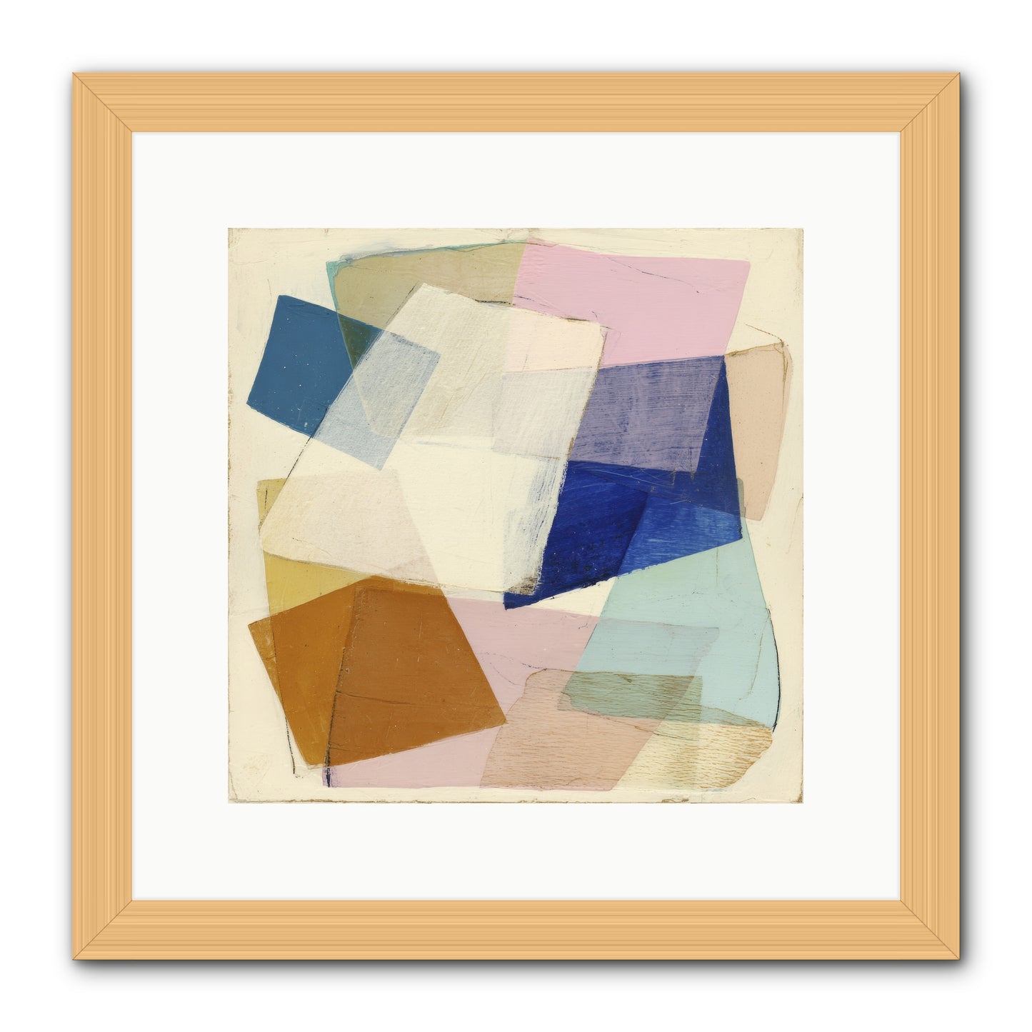 Misted Loom -- Framed Print - Natural 12x12