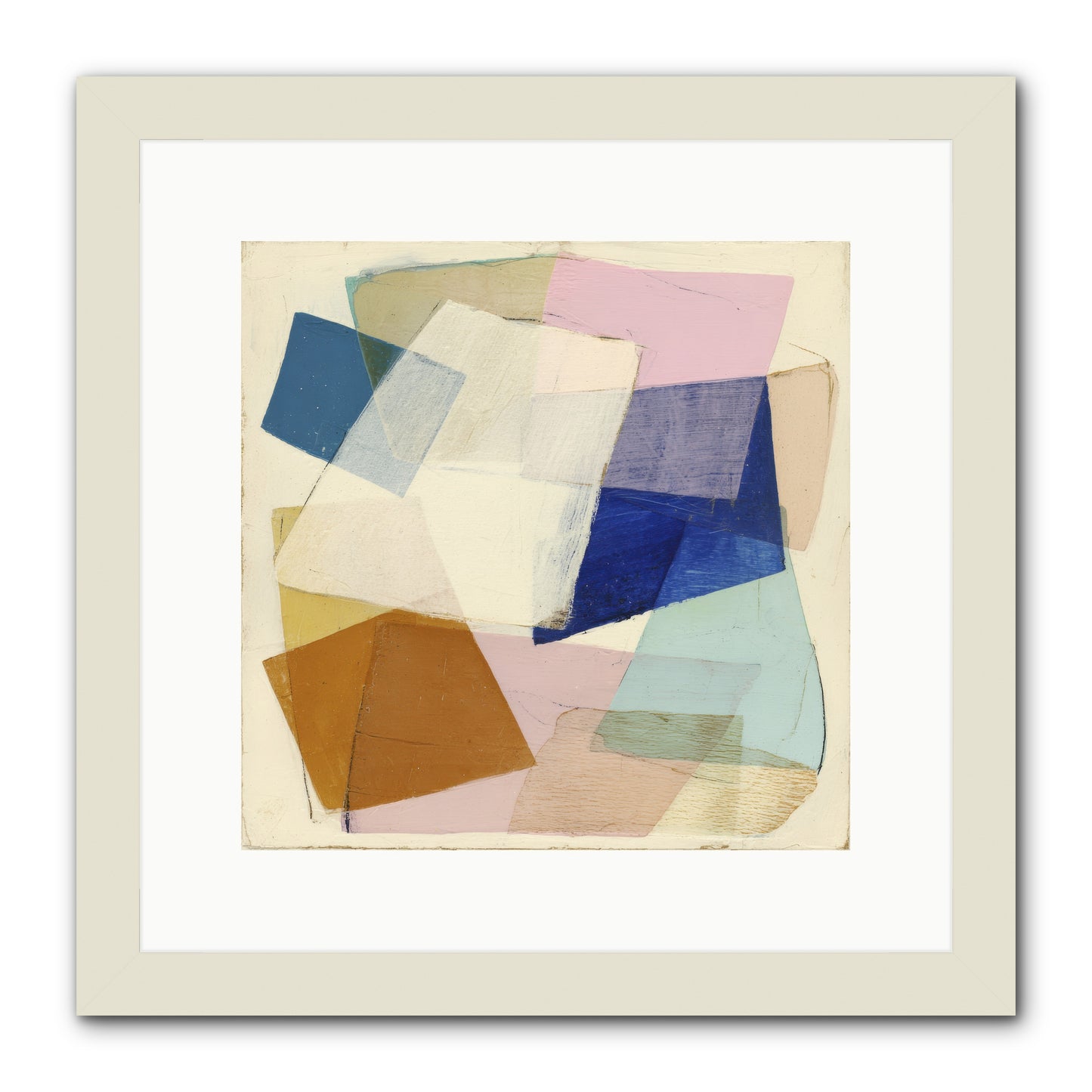 Misted Loom -- Framed Print - White 12x12