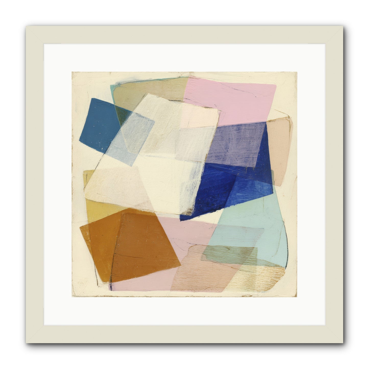 Misted Loom -- Framed Print - White 16x16