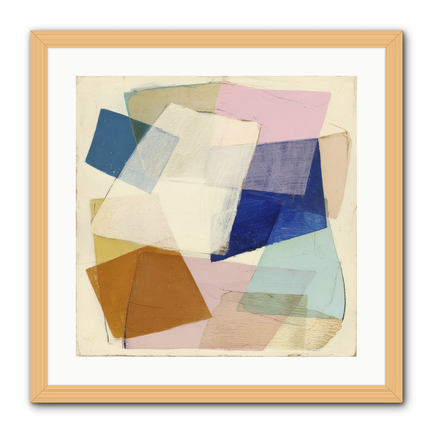 Misted Loom -- Framed Print - Natural 20x20